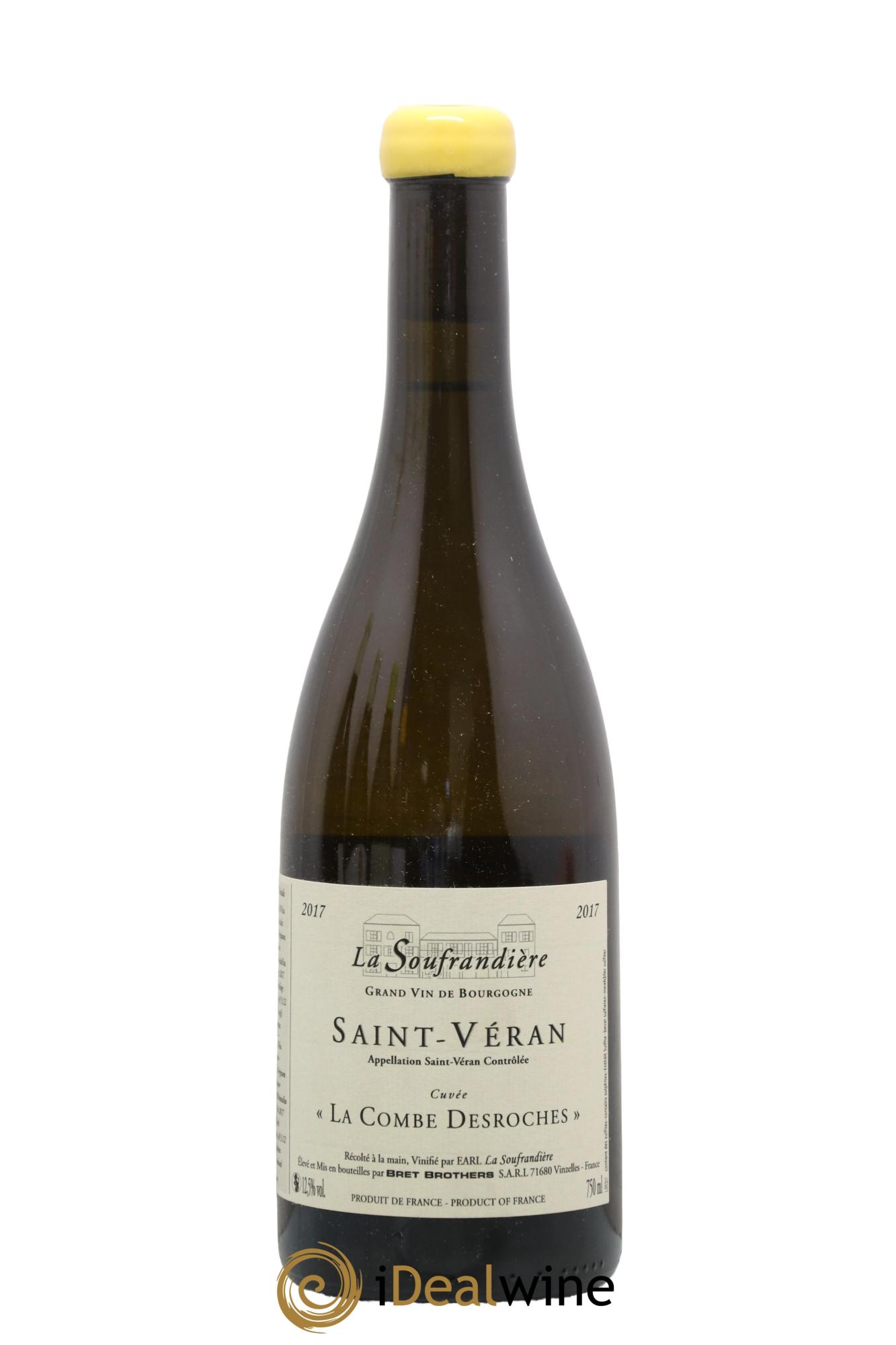 Saint-Véran Combe des Roches Domaine de la Soufrandière 2017 - Lot de 1 bouteille - 0