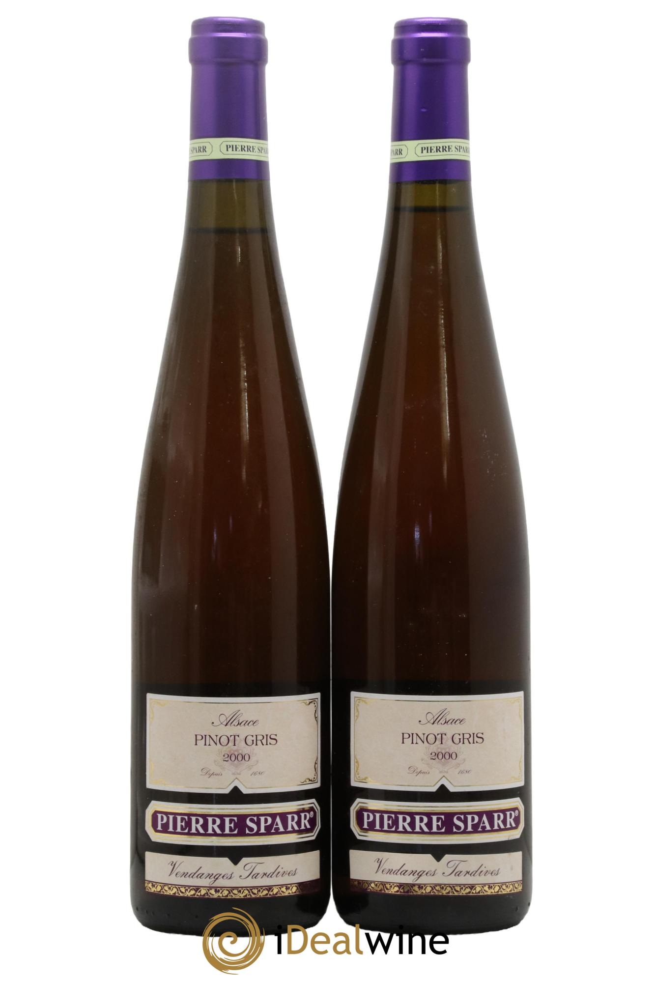 Alsace Pinot Gris (Tokay) Vendanges Tardives Blanc Liquoreux 2000 - Posten von 2 Flaschen - 0