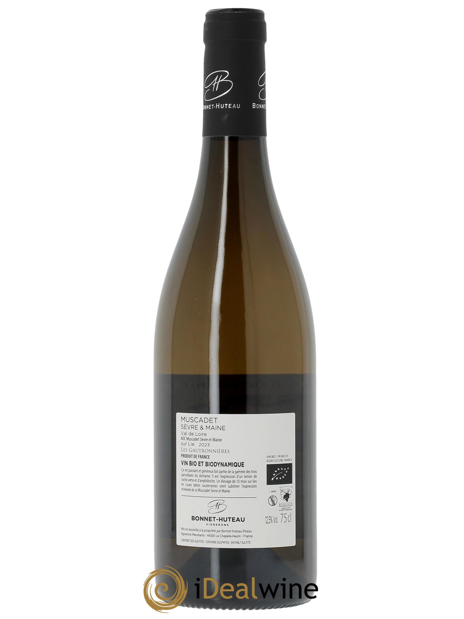 Muscadet-Sèvre-et-Maine sur lie Les Gautronnières Bonnet-Huteau  2023 - Lotto di 1 bottiglia - 1