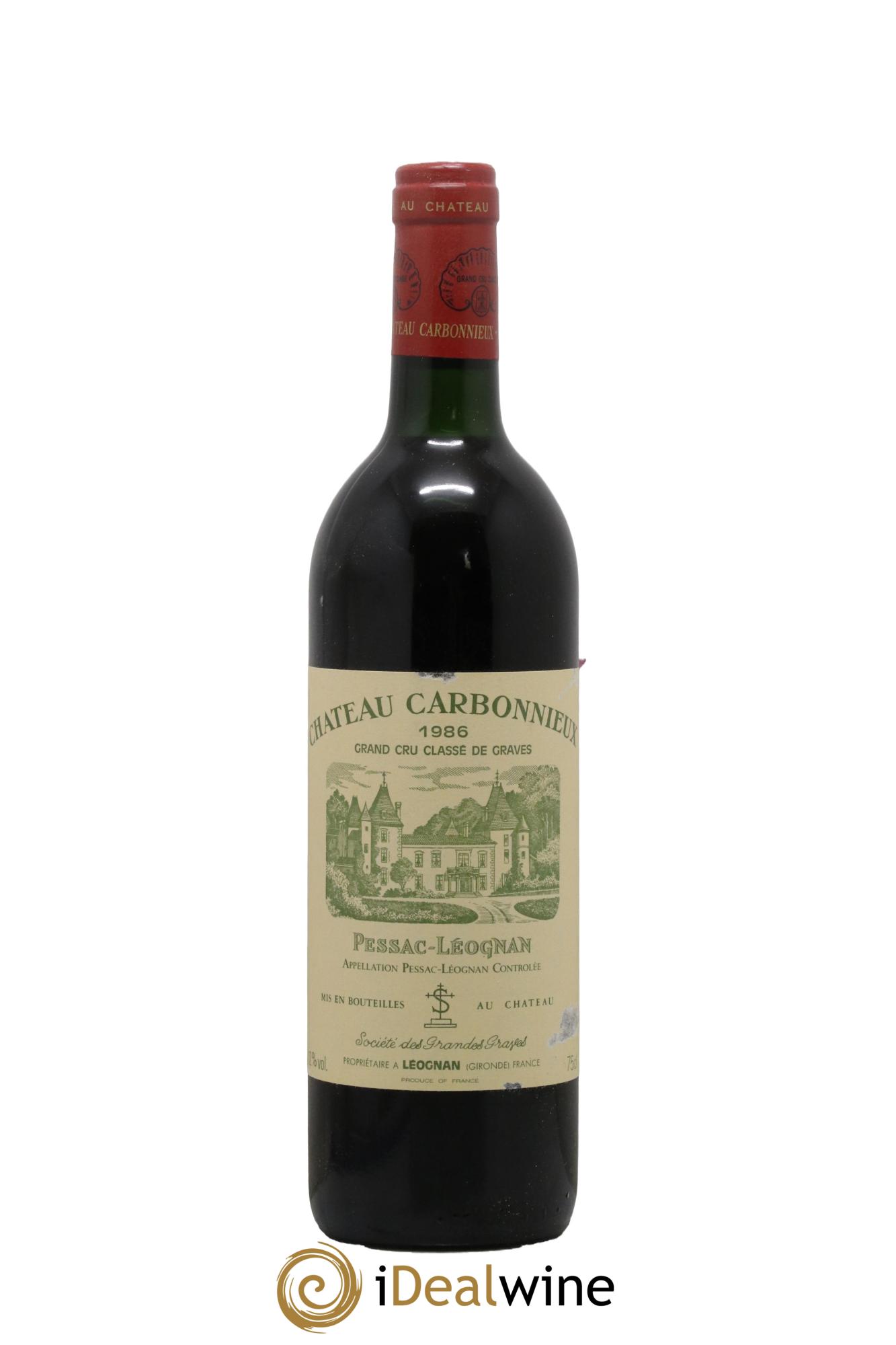 Château Carbonnieux Cru Classé de Graves 1986 - Lot of 1 bottle - 0