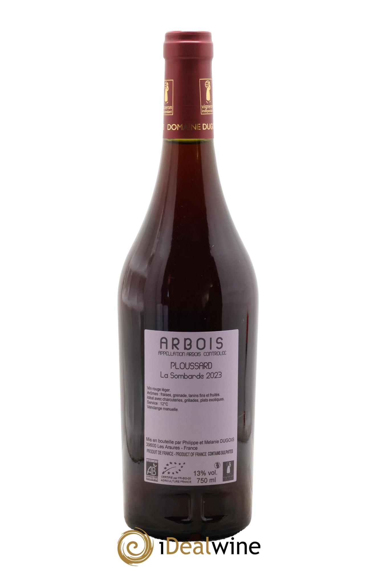 Arbois Ploussard La Sombarde Domaine Dugois 2023 - Lotto di 1 bottiglia - 1