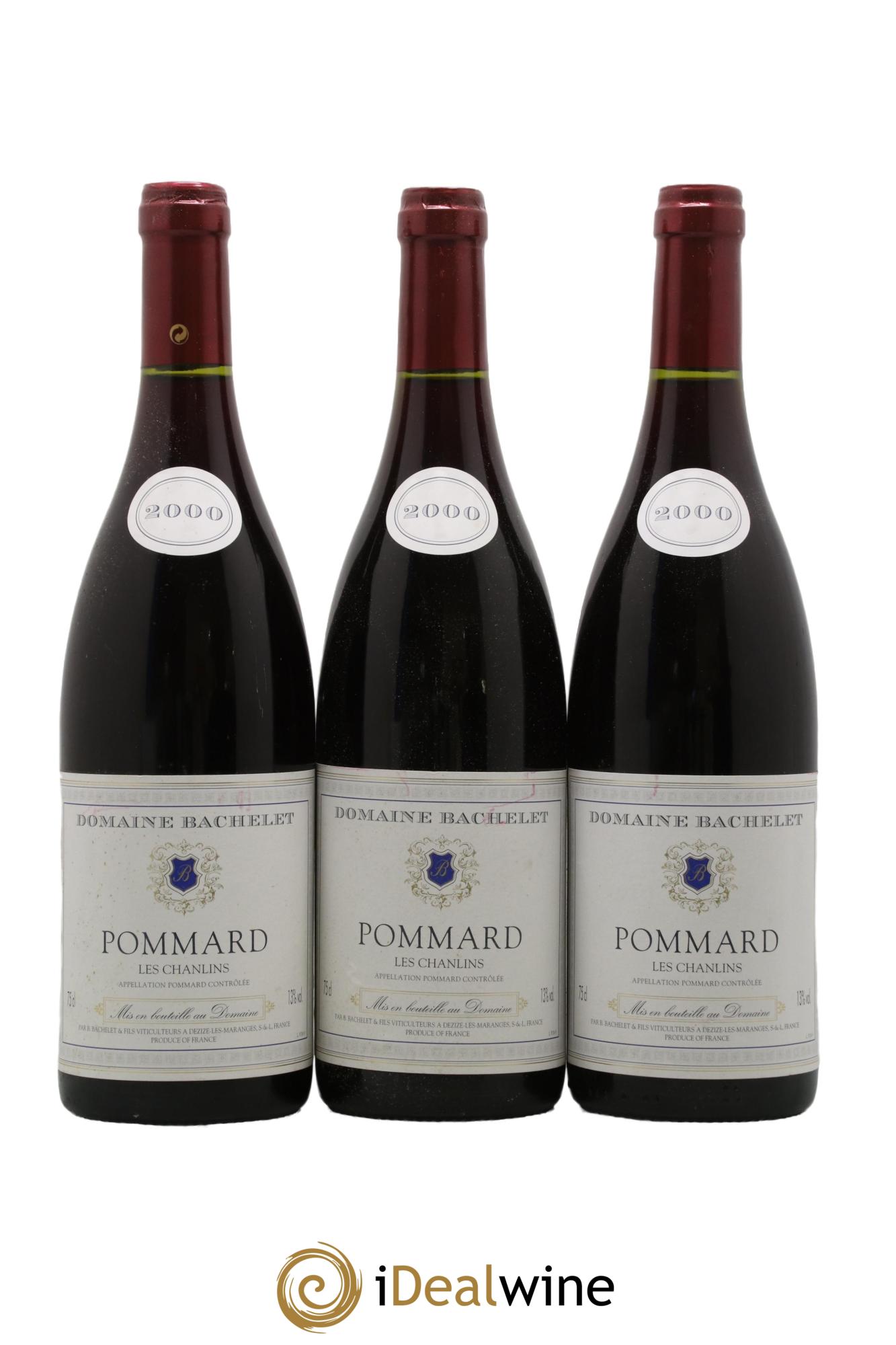 Pommard Les Chanlins Domaine Bachelet 2000 - Lot de 3 bouteilles - 0