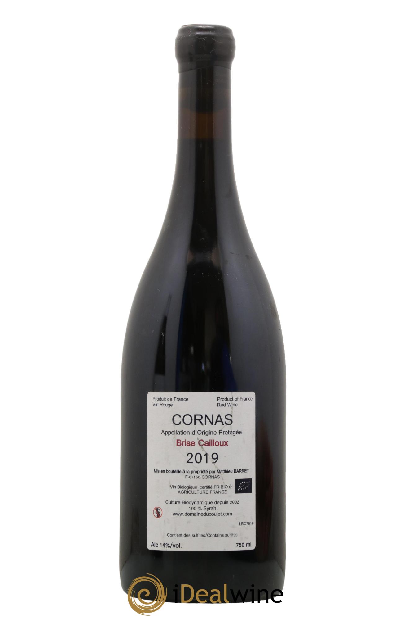Cornas Brise Cailloux Coulet (Domaine du) - Matthieu Barret 2019 - Lot of 1 bottle - 1