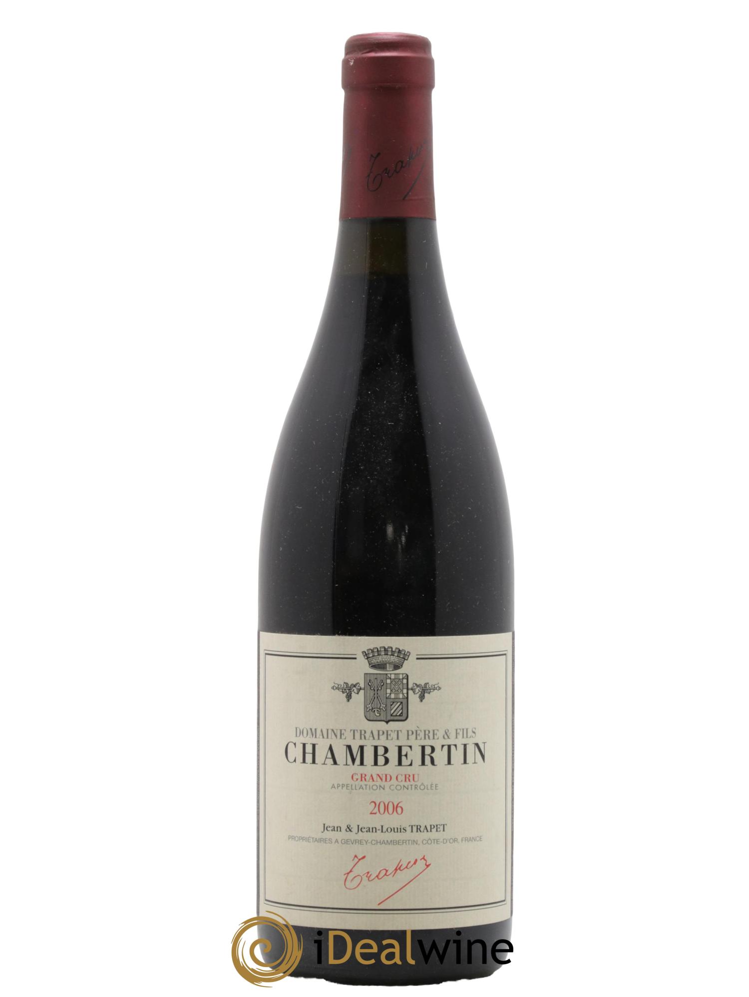 Chambertin Grand Cru Domaine Trapet 2006 - Lot de 1 bouteille - 0