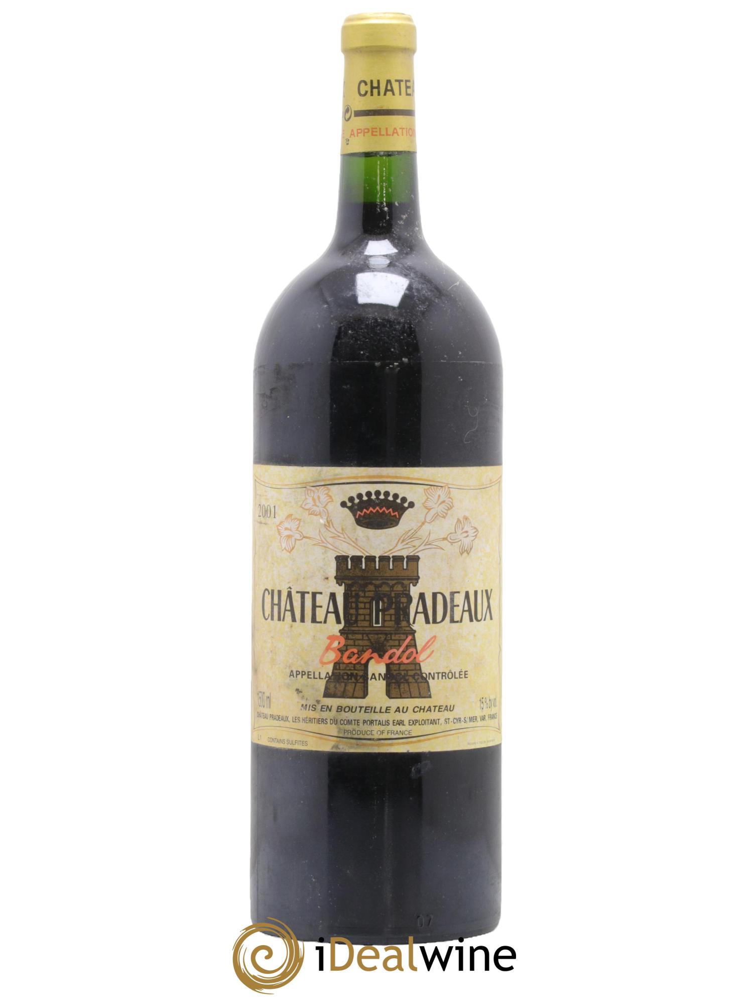 Bandol Château Pradeaux Famille Portalis 2001 - Lot de 1 magnum - 0