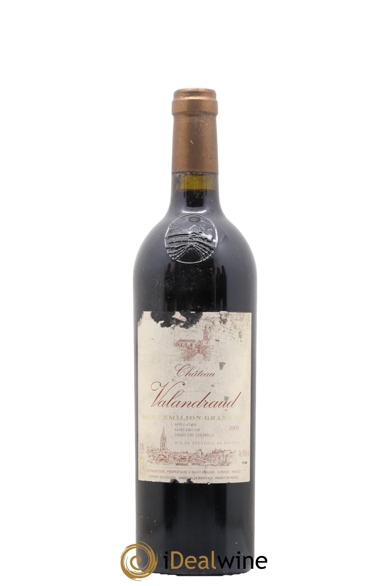 Château de Valandraud 2003 - Lot de 1 bouteille - 0
