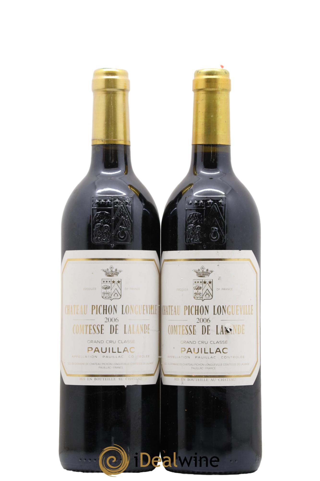 Château Pichon Longueville Comtesse de Lalande 2ème Grand Cru Classé 2006 - Lot de 2 bouteilles - 0