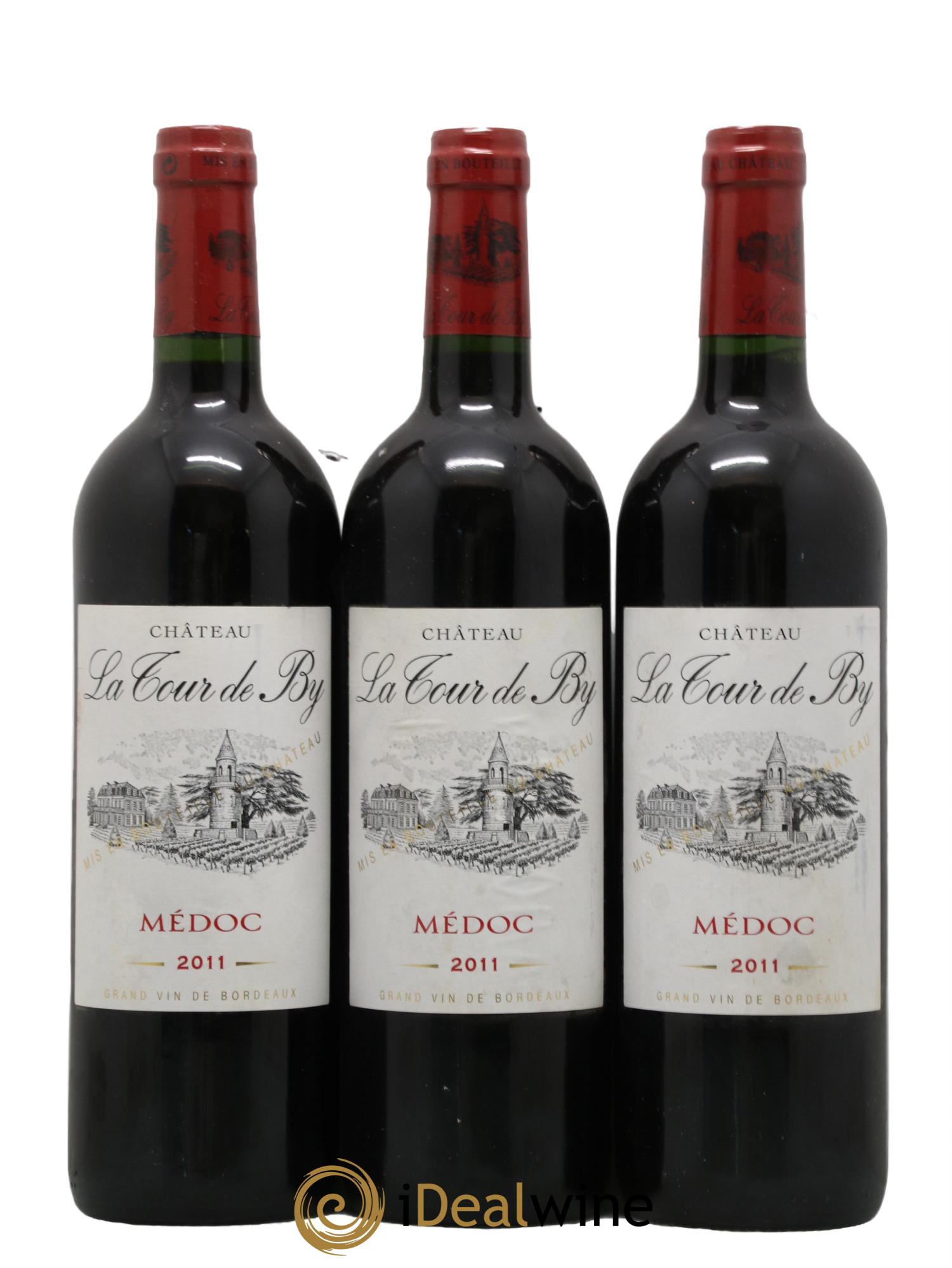 Château La Tour de By Cru Bourgeois 2011 - Lot de 3 bouteilles - 0