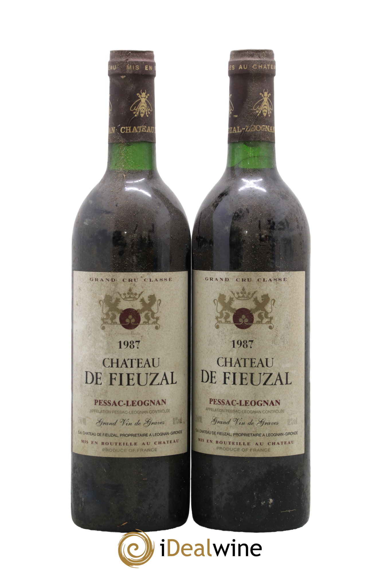 Château de Fieuzal Cru Classé de Graves 1987 - Lot de 2 bouteilles - 0