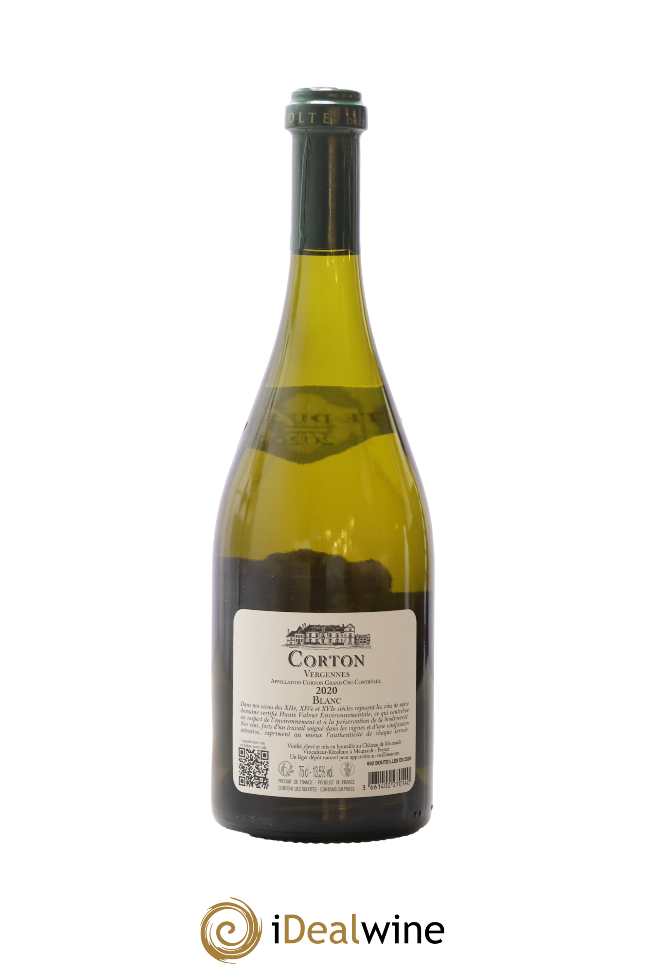 Corton-Vergennes Grand Cru Château de Meursault 2020 - Lot de 1 bouteille - 1