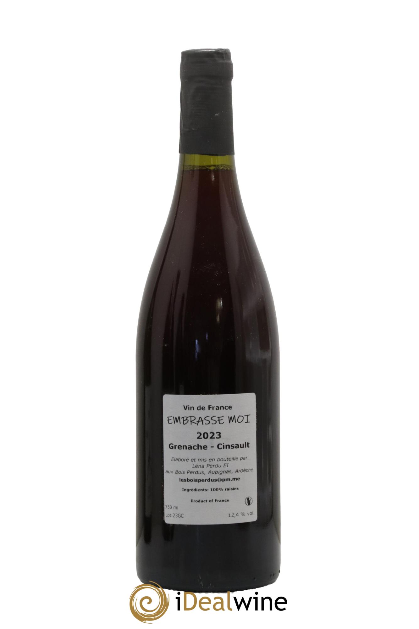Vin de France Embrasse-moi Grenache-Cinsault Les Bois Perdus 2023 - Lot de 1 bouteille - 1