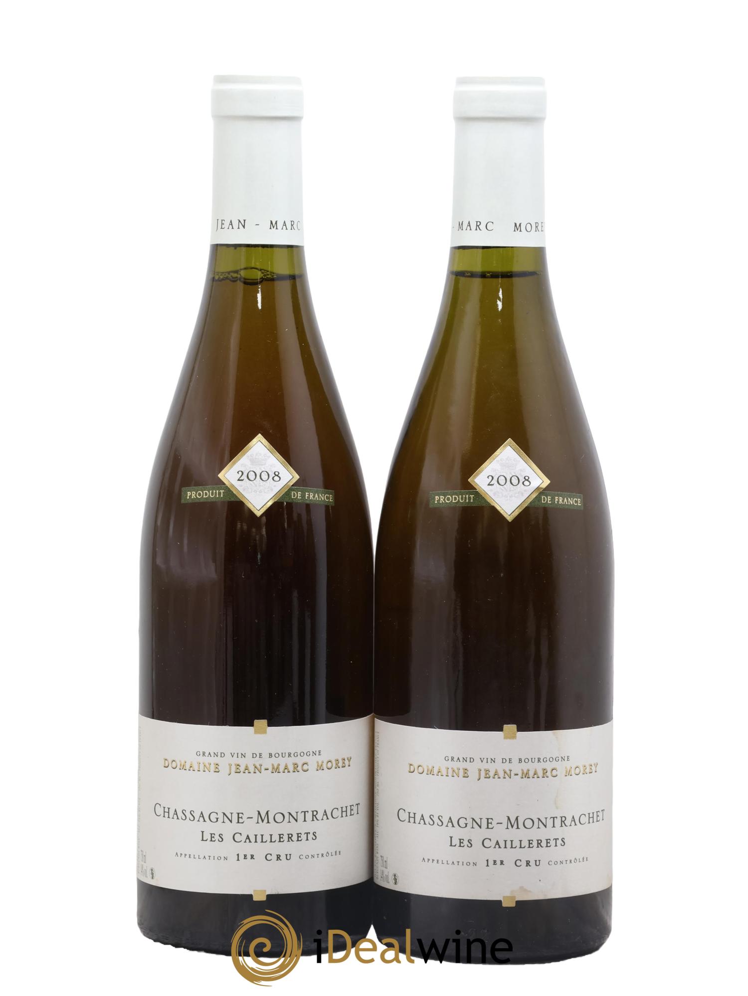 Chassagne-Montrachet 1er Cru Les Caillerets Jean-Marc Morey 2008 - Lot de 2 bouteilles - 0