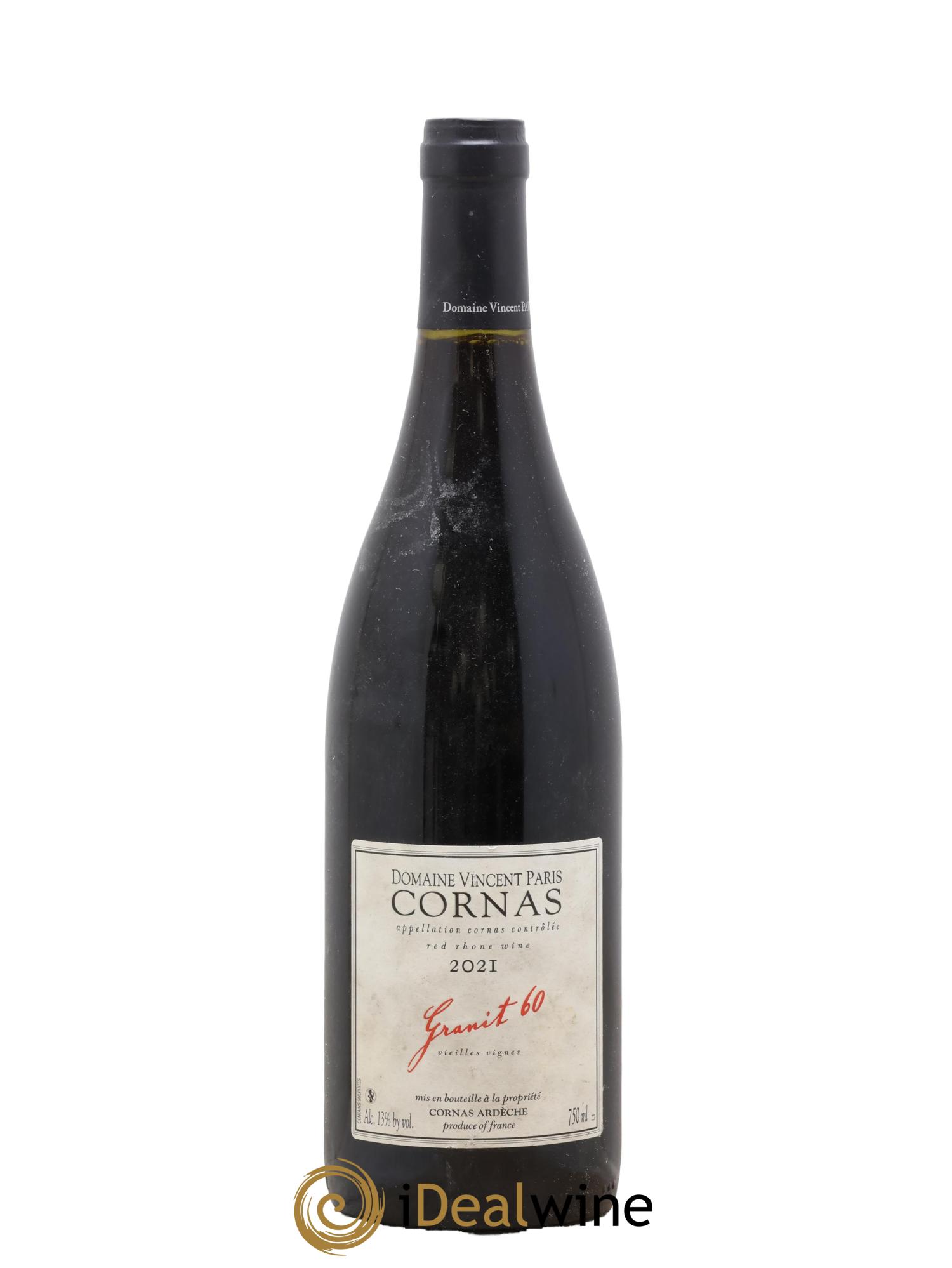 Cornas Granit 60 Vieilles Vignes Vincent Paris 2021 - Lot de 1 bouteille - 0
