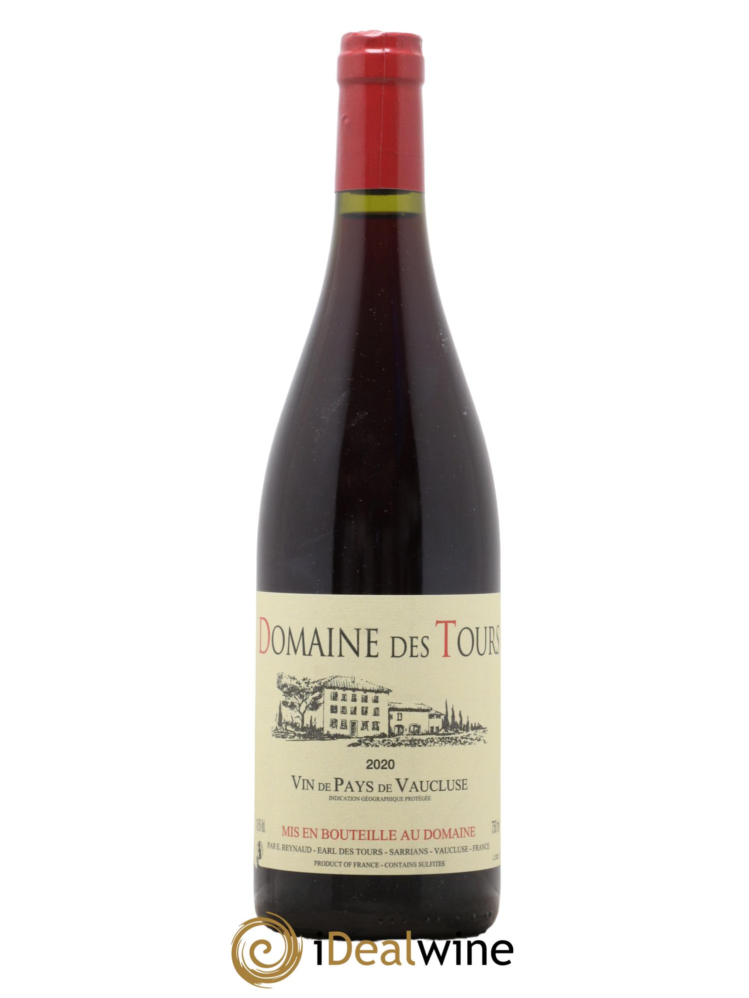 Vaucluse (Vin de Pays de Vaucluse) Domaine des Tours Emmanuel Reynaud 2020 - Lot de 1 bouteille - 0