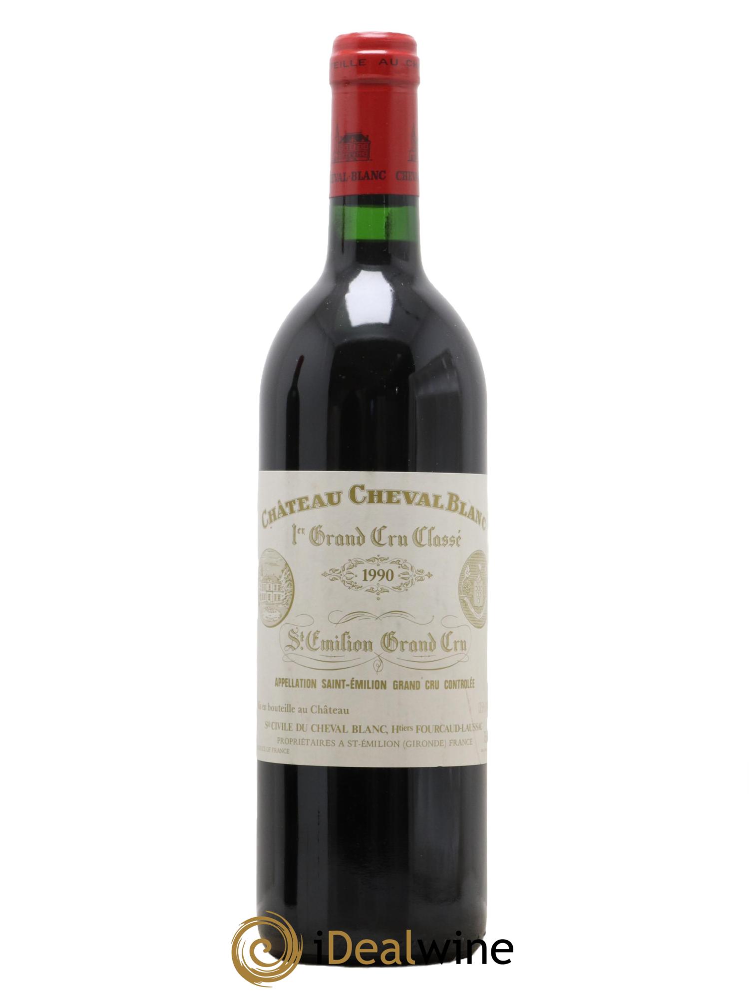 Château Cheval Blanc 1er Grand Cru Classé A 1990 - Lot de 1 bouteille - 0