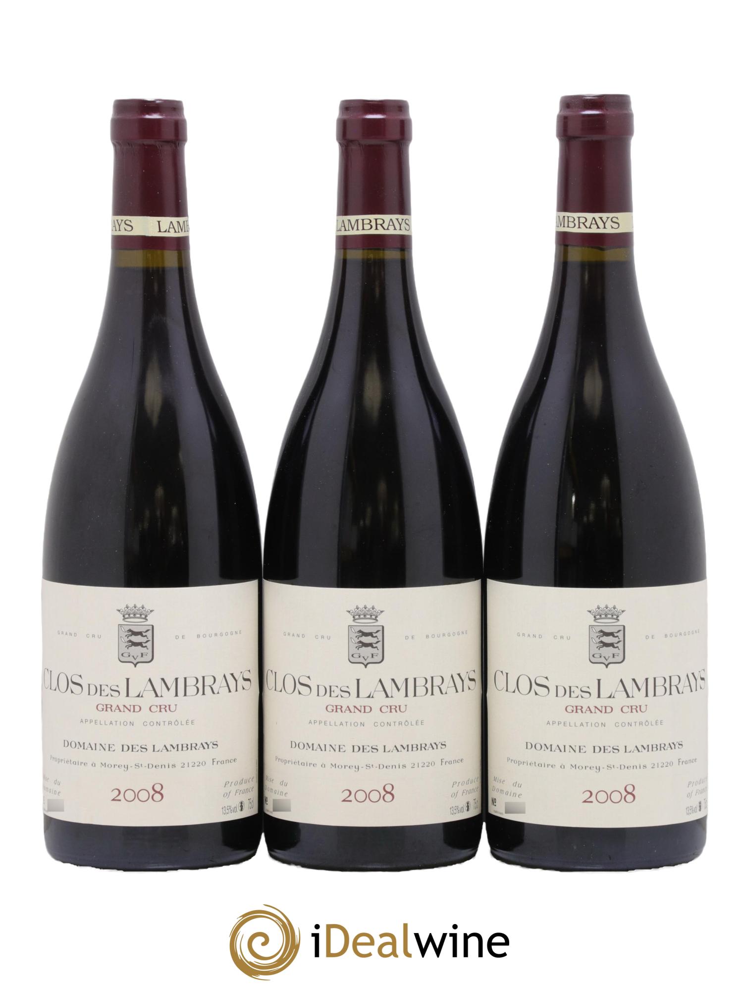 Clos des Lambrays Grand Cru Domaine des Lambrays 2008 - Lotto di 6 bottiglie - 1