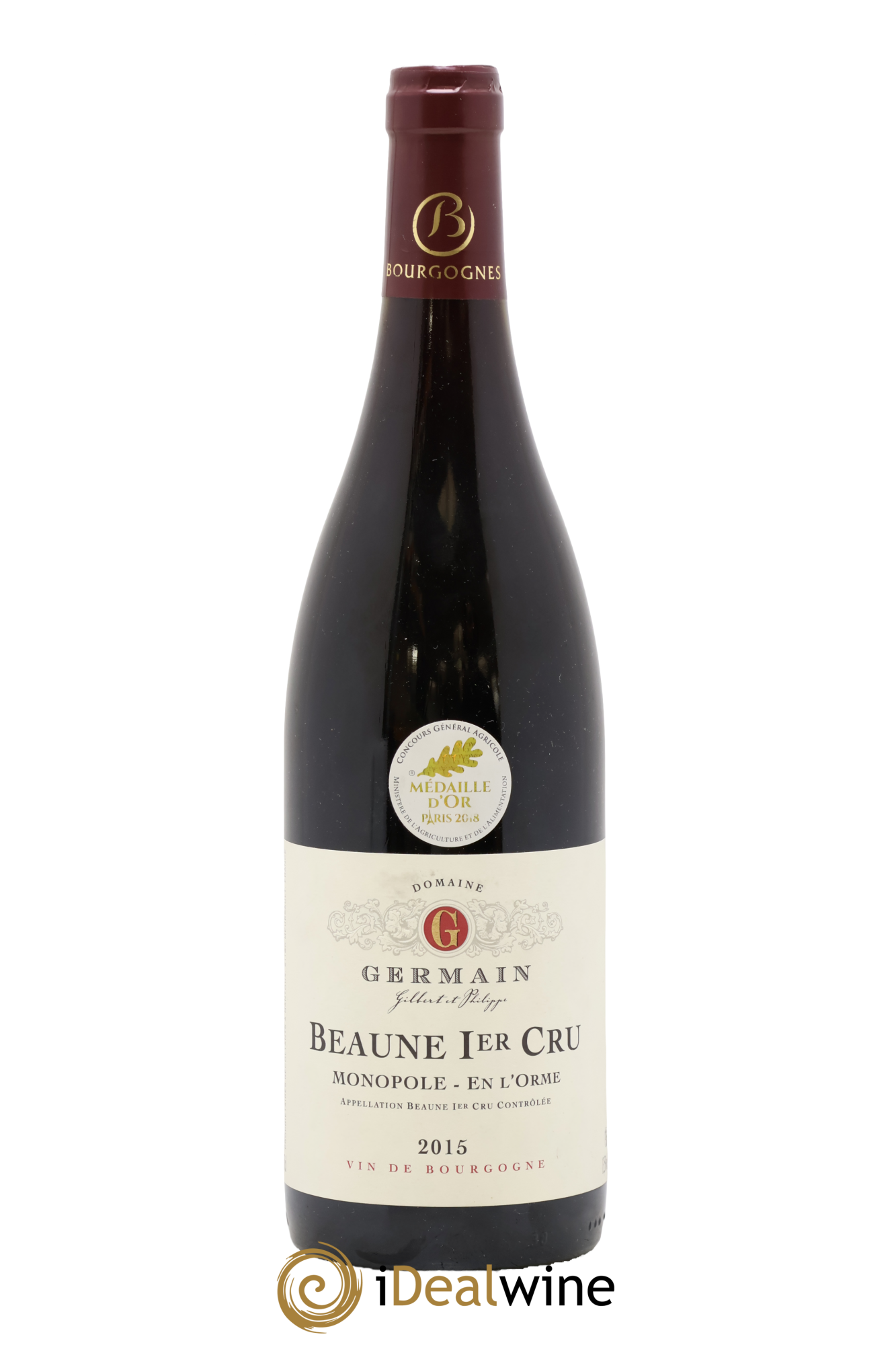 Beaune 1er Cru Monopole En L'Orme Germain Philippe 2015 - Lotto di 1 bottiglia - 0