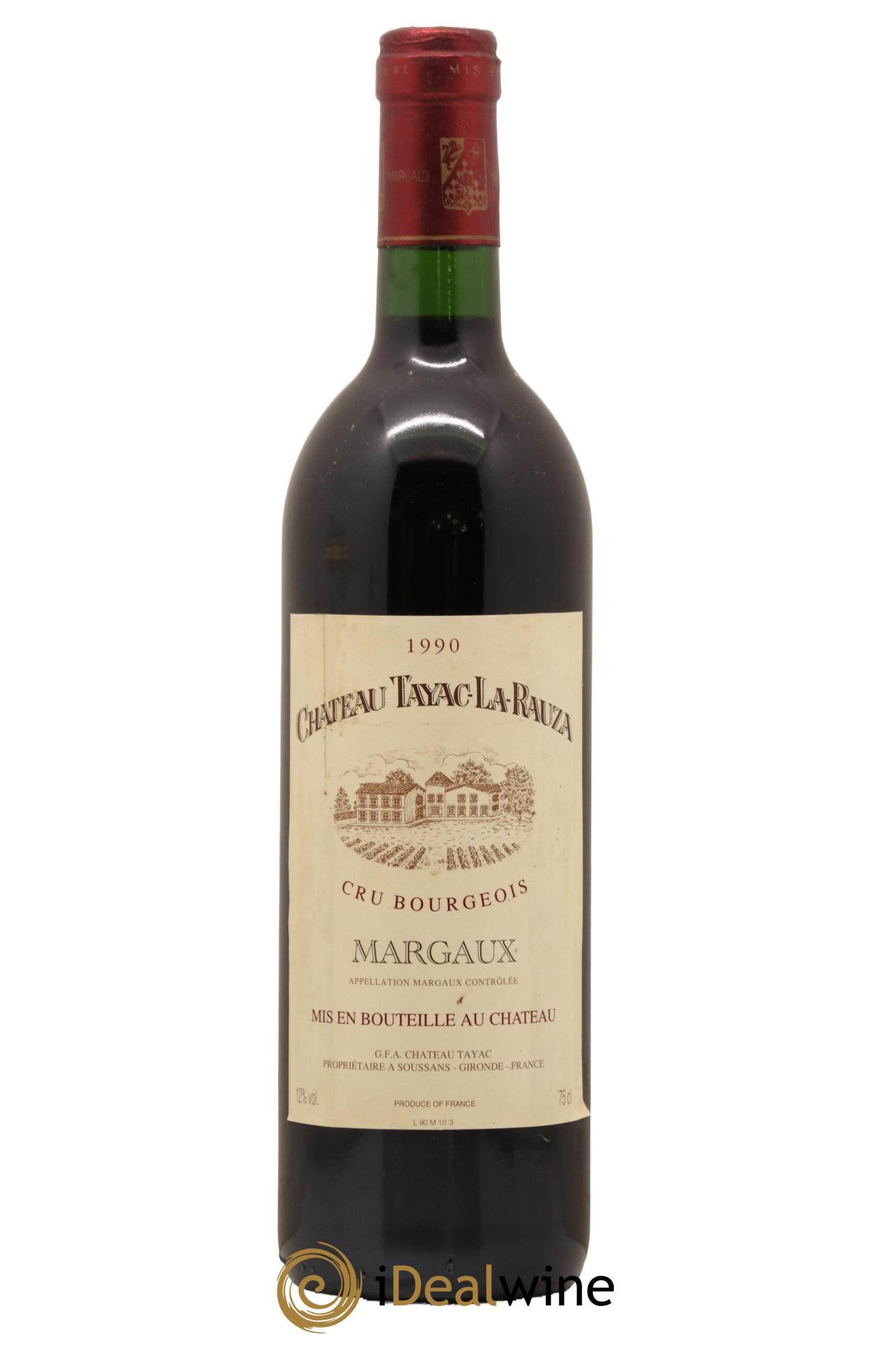 Bordeaux Chateau Tayac La Rauza 1990 - Lot de 1 bouteille - 0