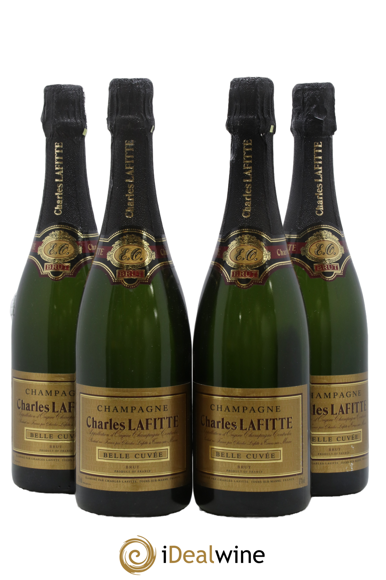 Champagne Brut Belle Cuvée Charles Lafitte - Lot de 4 bouteilles - 0