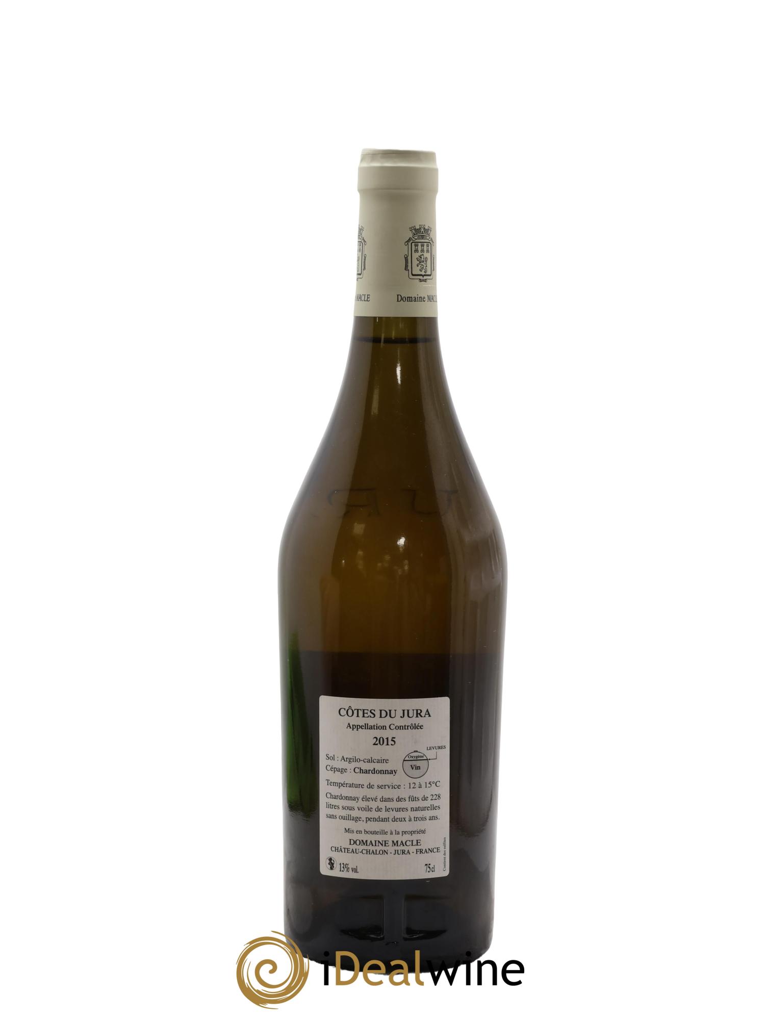 Côtes du Jura Chardonnay sous voile Jean Macle 2015 - Posten von 1 Flasche - 1