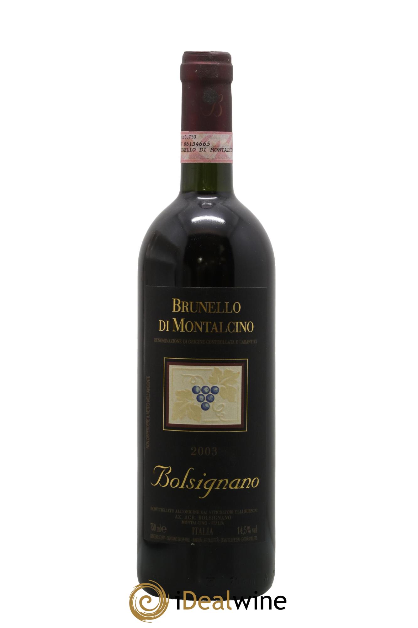 Brunello di Montalcino Bolsignano 2003 - Posten von 1 Flasche - 0