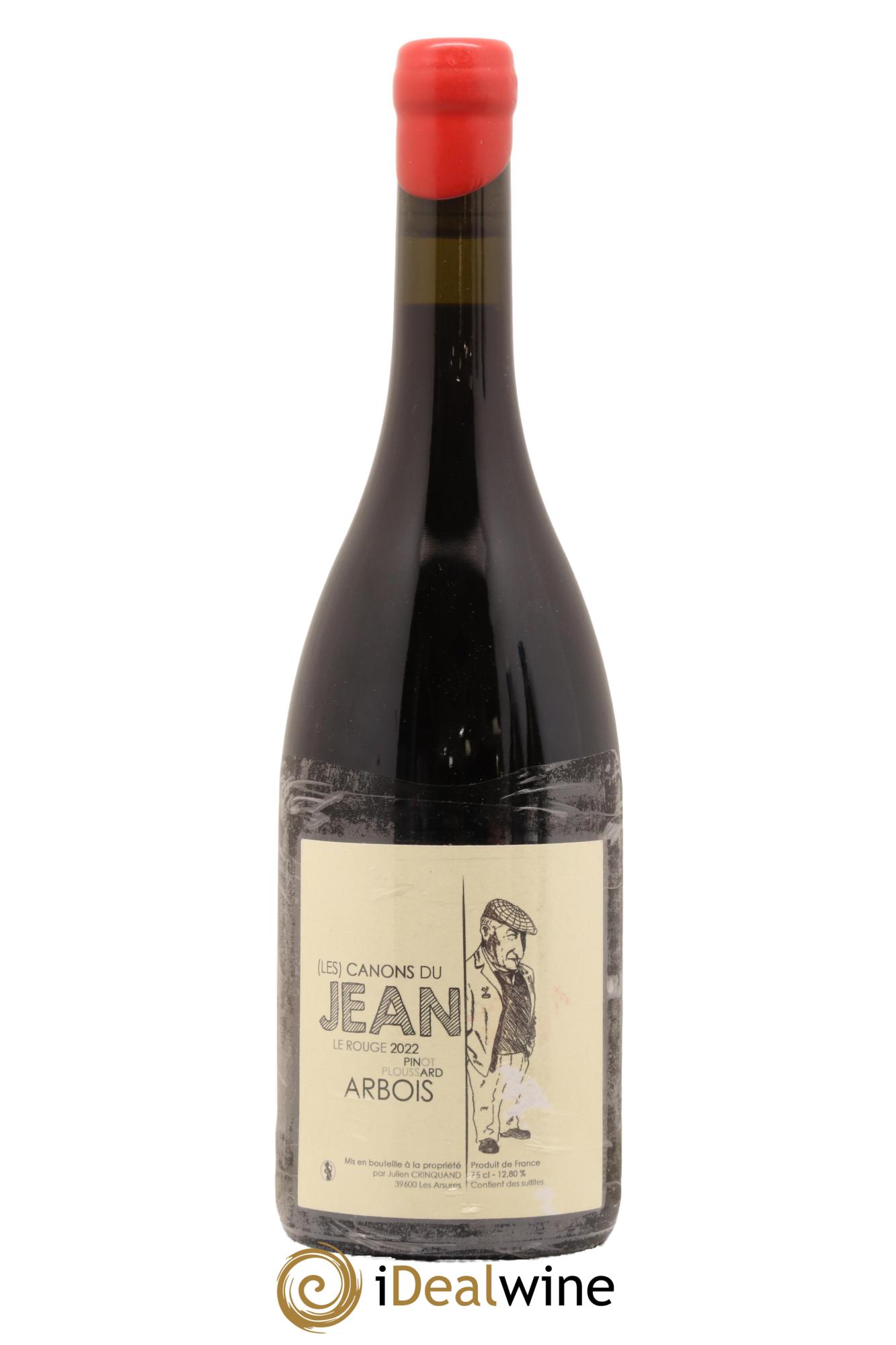 Arbois Le Rouge Pinot Poulsard Les Canons du Jean Domaine Julien Crinquand 2022 - Lot de 1 bouteille - 0
