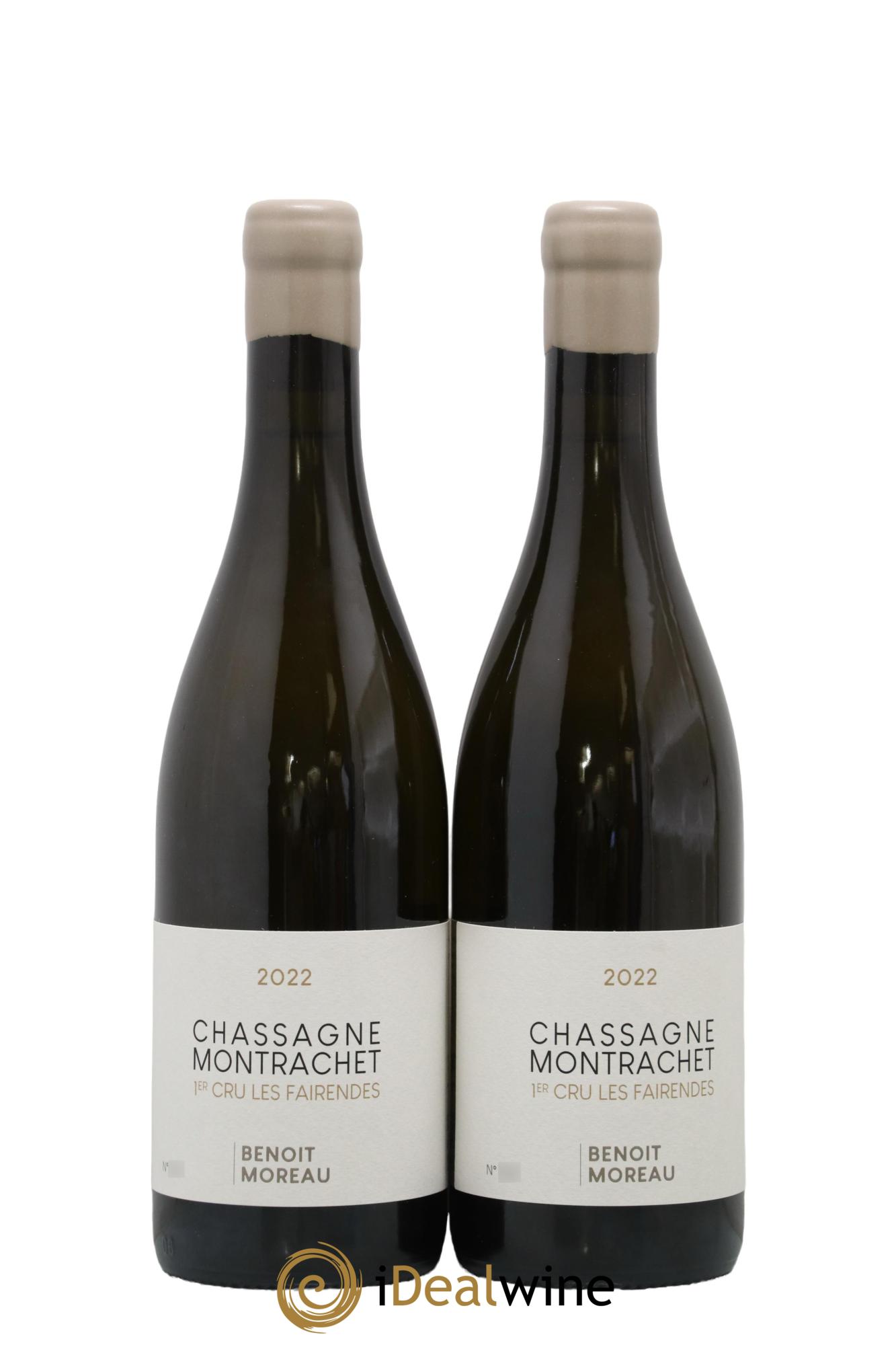 Chassagne-Montrachet 1er Cru Les Fairendes Benoît Moreau (Domaine) 2022 - Lot de 2 bouteilles - 0