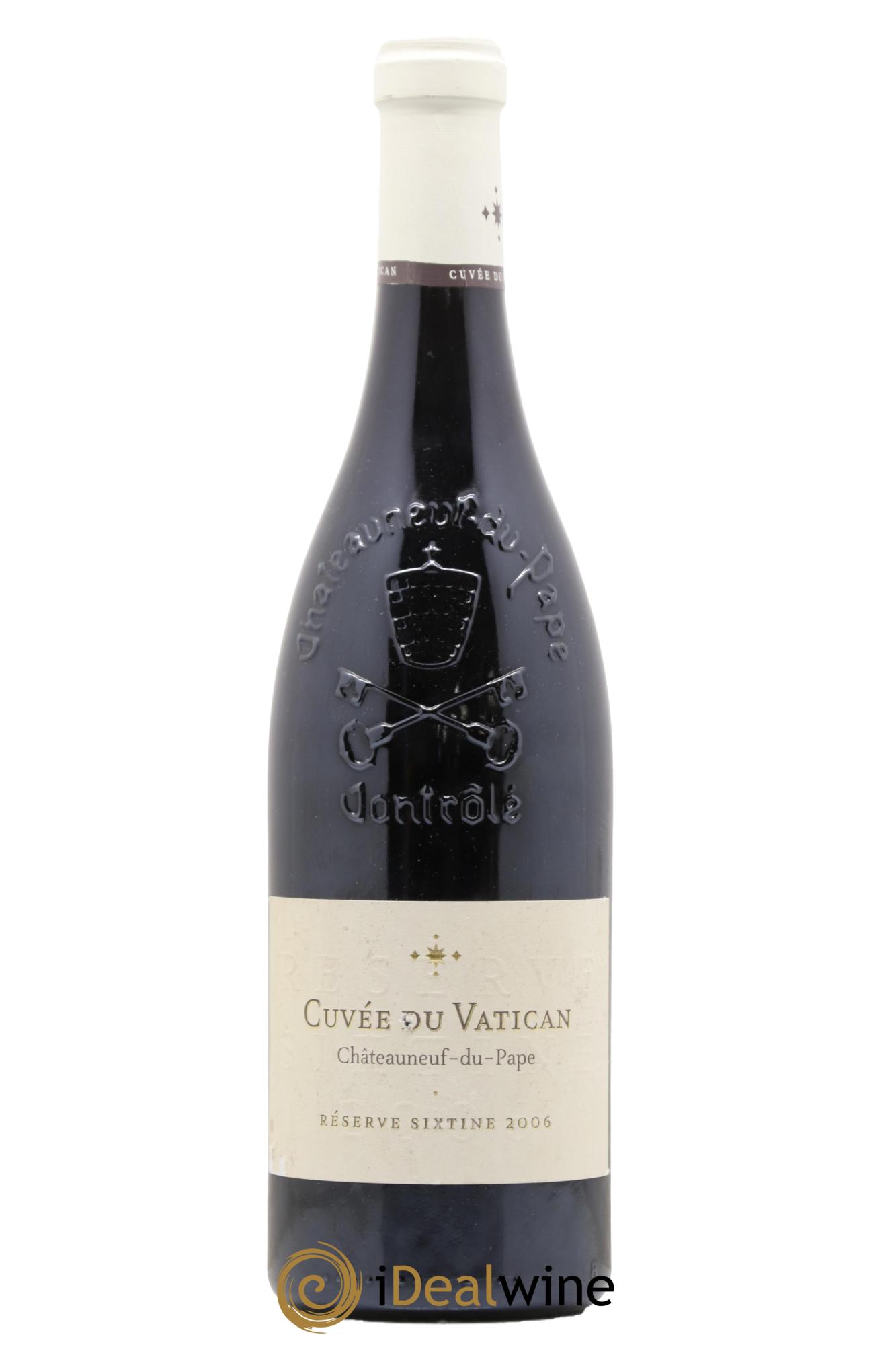 Châteauneuf-du-Pape Cuvée du Vatican Réserve Sixtine Famille Diffonty 2006 - Lot de 1 bouteille - 0