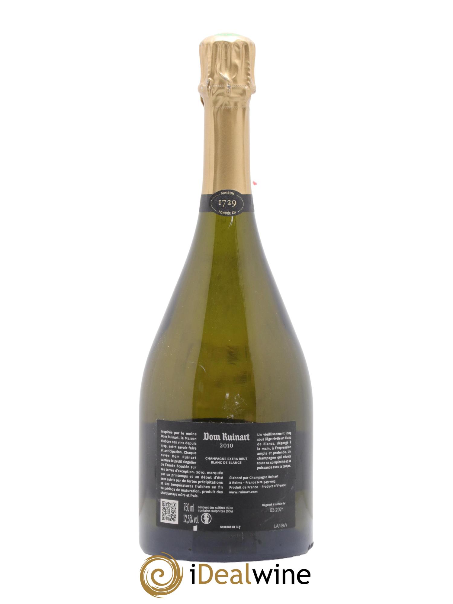 Dom Ruinart Brut Ruinart 2010 - Lot of 1 bottle - 1