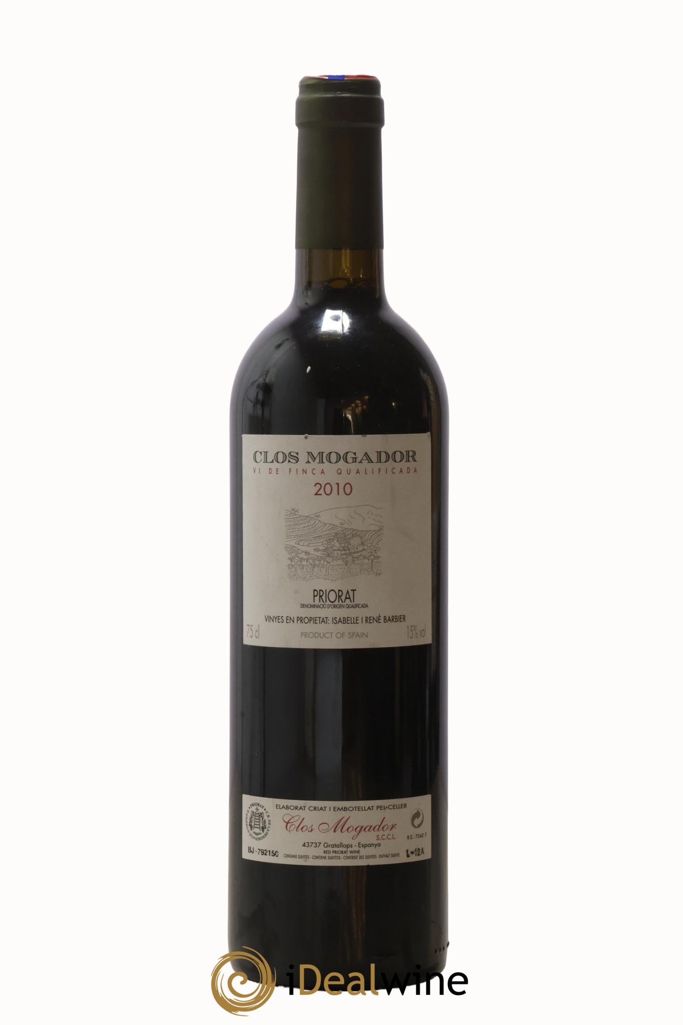 Priorat Clos Mogador DOCA René Barbier 2010 - Lot of 1 bottle - 0