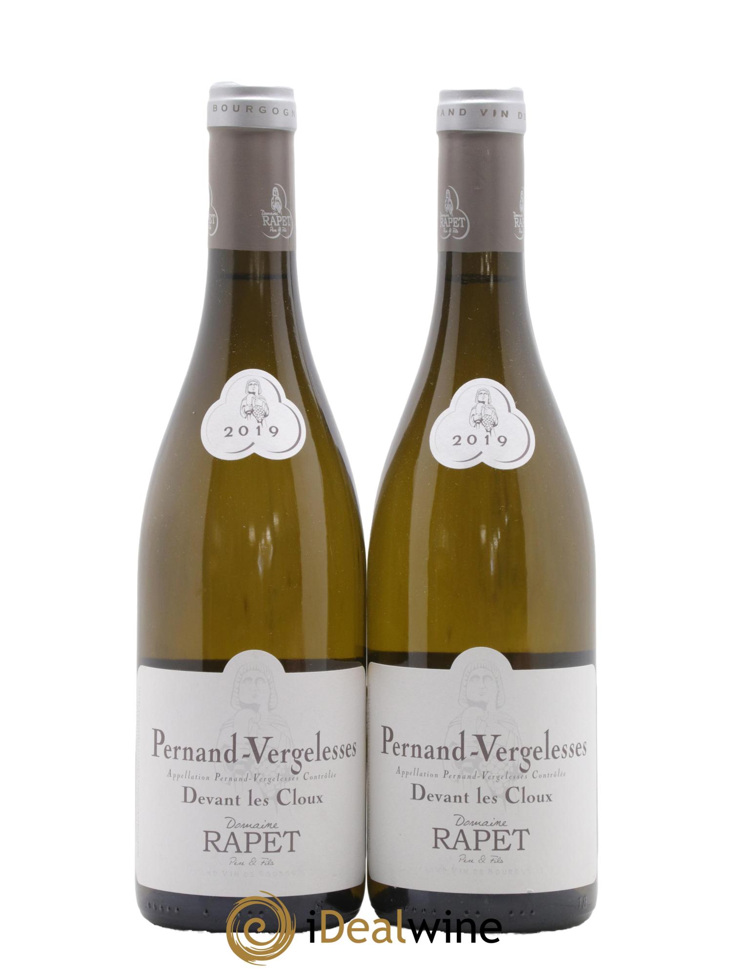 Pernand-Vergelesses Devant Les Cloux Rapet Père & Fils 2019 - Lot de 2 bouteilles - 0