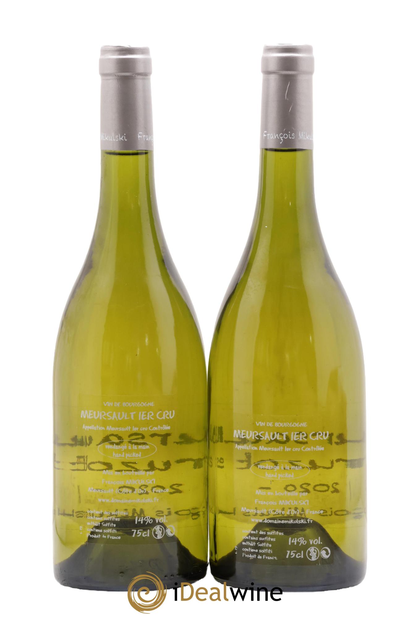 Meursault 1er Cru Poruzots François Mikulski 2020 - Posten von 2 Flaschen - 1