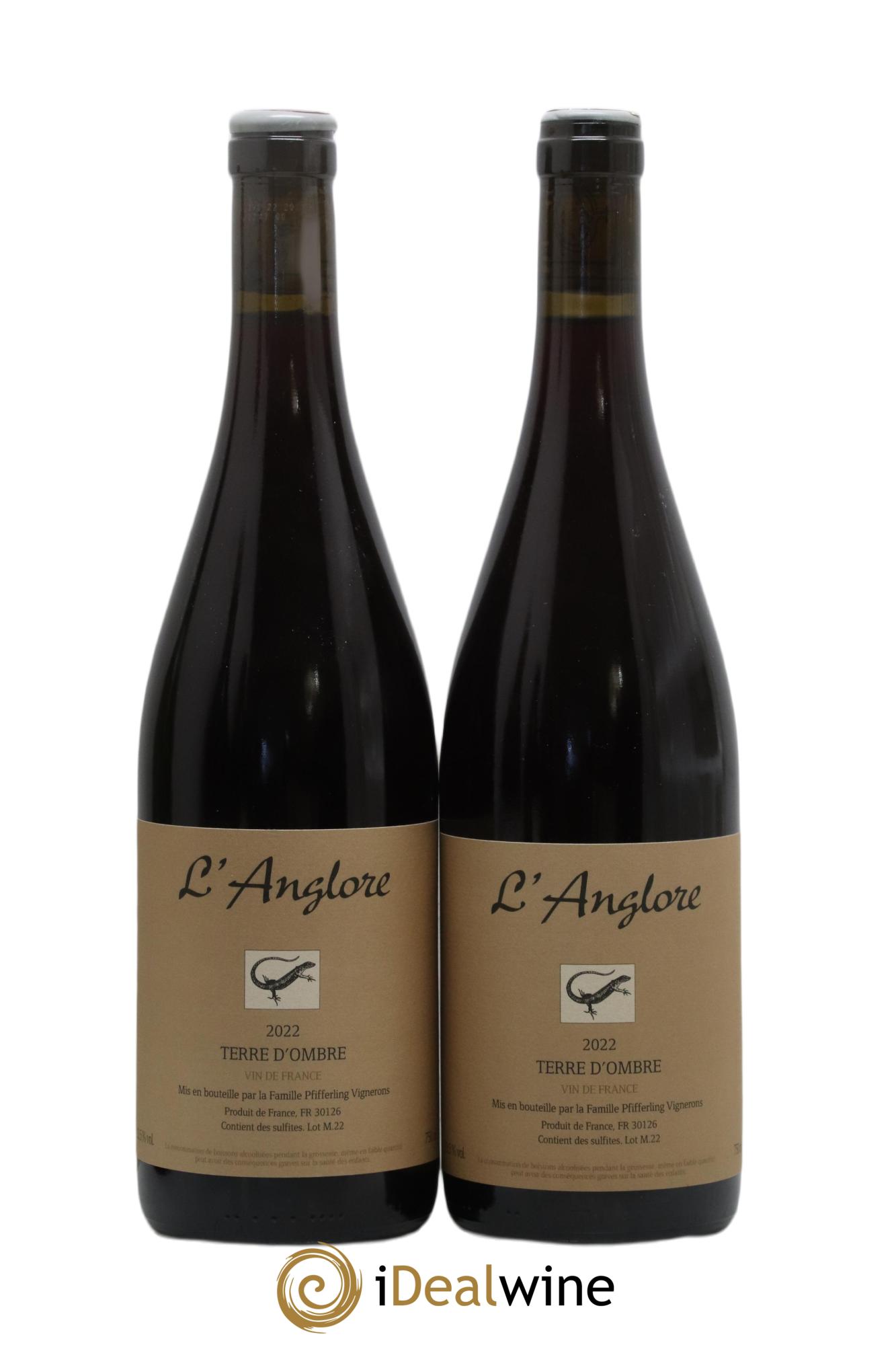 Vin de France Terre d'Ombre L'Anglore 2022 - Lot de 2 bouteilles - 0