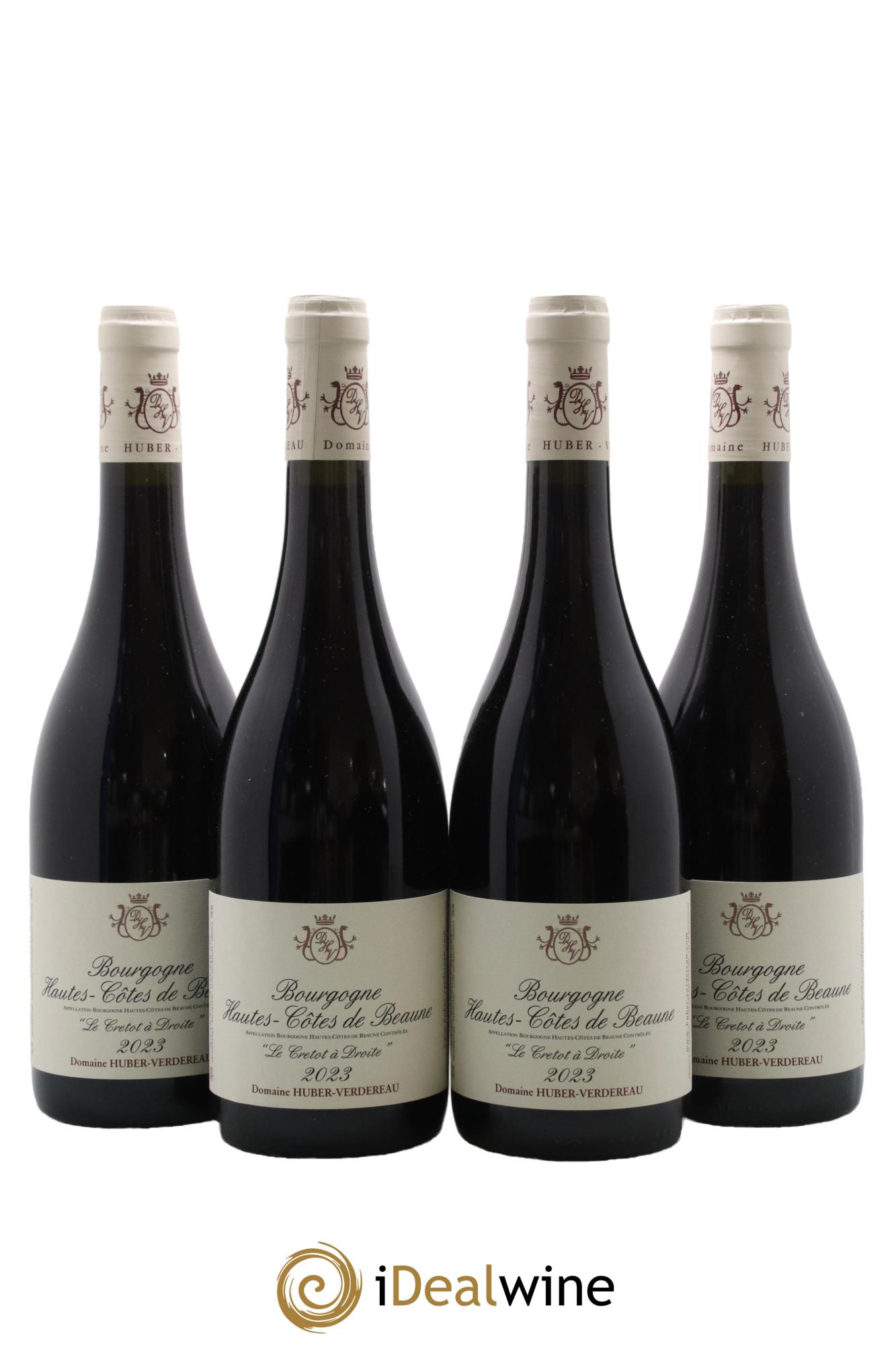 Hautes-Côtes de Beaune Le Cretot à Droite Domaine Huber-Verdereau 2023 - Lot de 4 bouteilles - 0