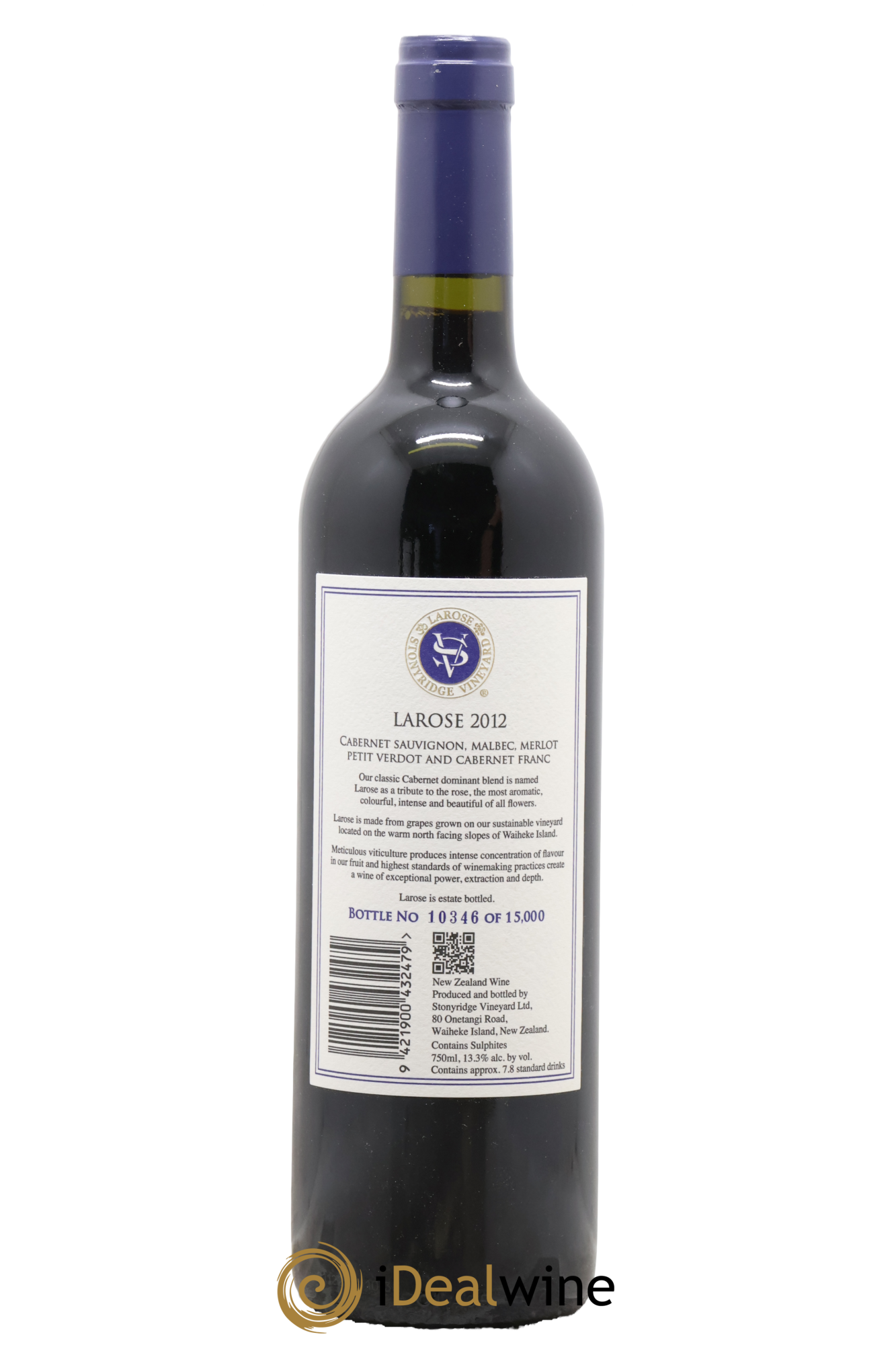 Nouvelle Zélande Waiheke Island Larose Stonyridge Vineyard 2012 - Lot of 1 bottle - 1