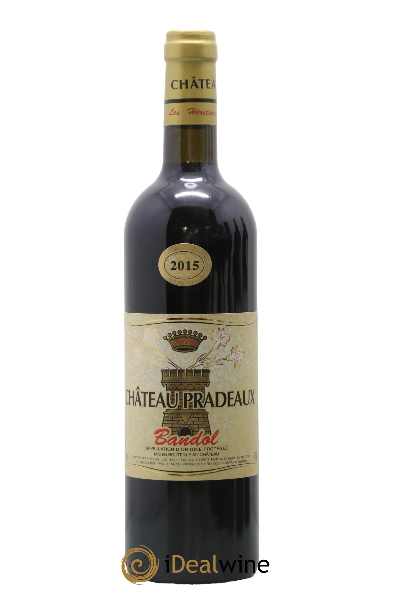 Bandol Château Pradeaux Famille Portalis 2015 - Lot de 1 bouteille - 0