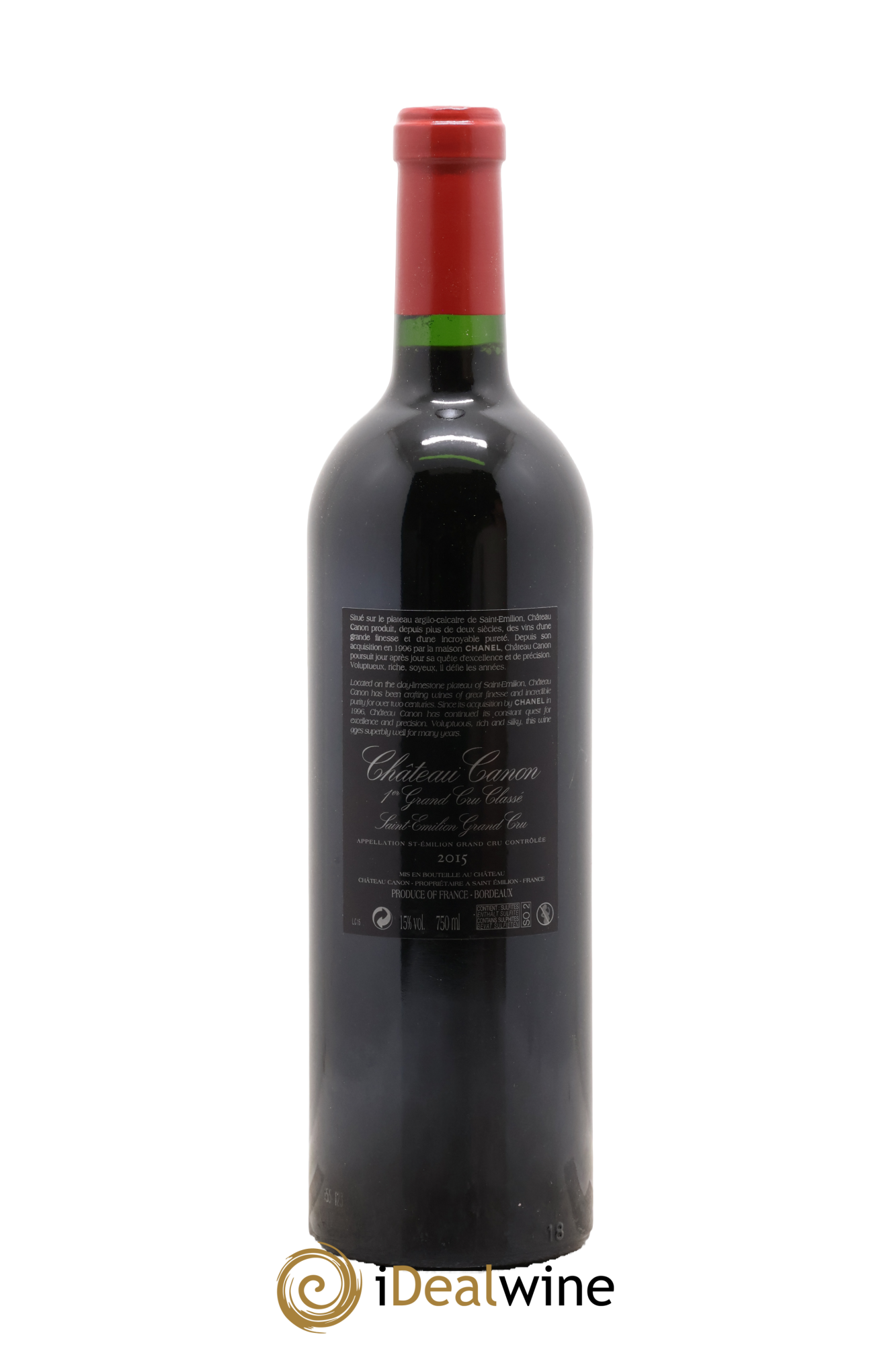 Château Canon 1er Grand Cru Classé B 2015 - Lot de 1 bouteille - 1
