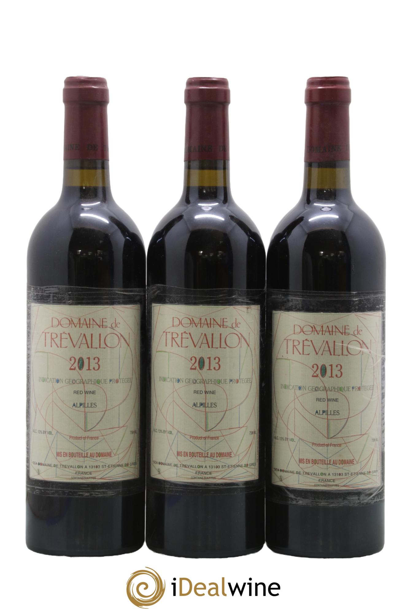 IGP Alpilles Trévallon (Domaine de) Eloi Dürrbach 2013 - Lot de 3 bouteilles - 0