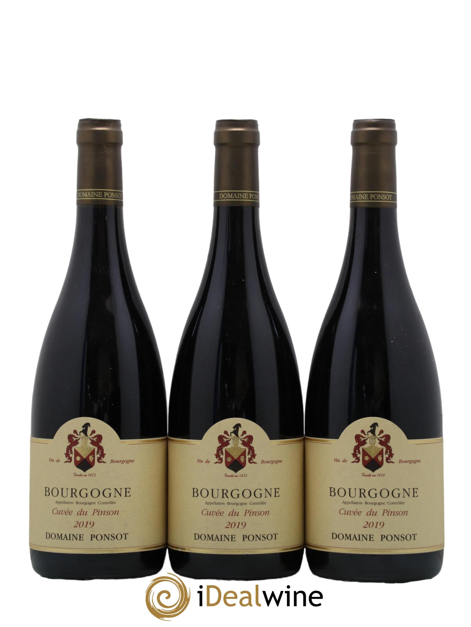 Bourgogne Cuvée du Pinson Ponsot (Domaine) 2019 - Lot de 3 bouteilles - 0