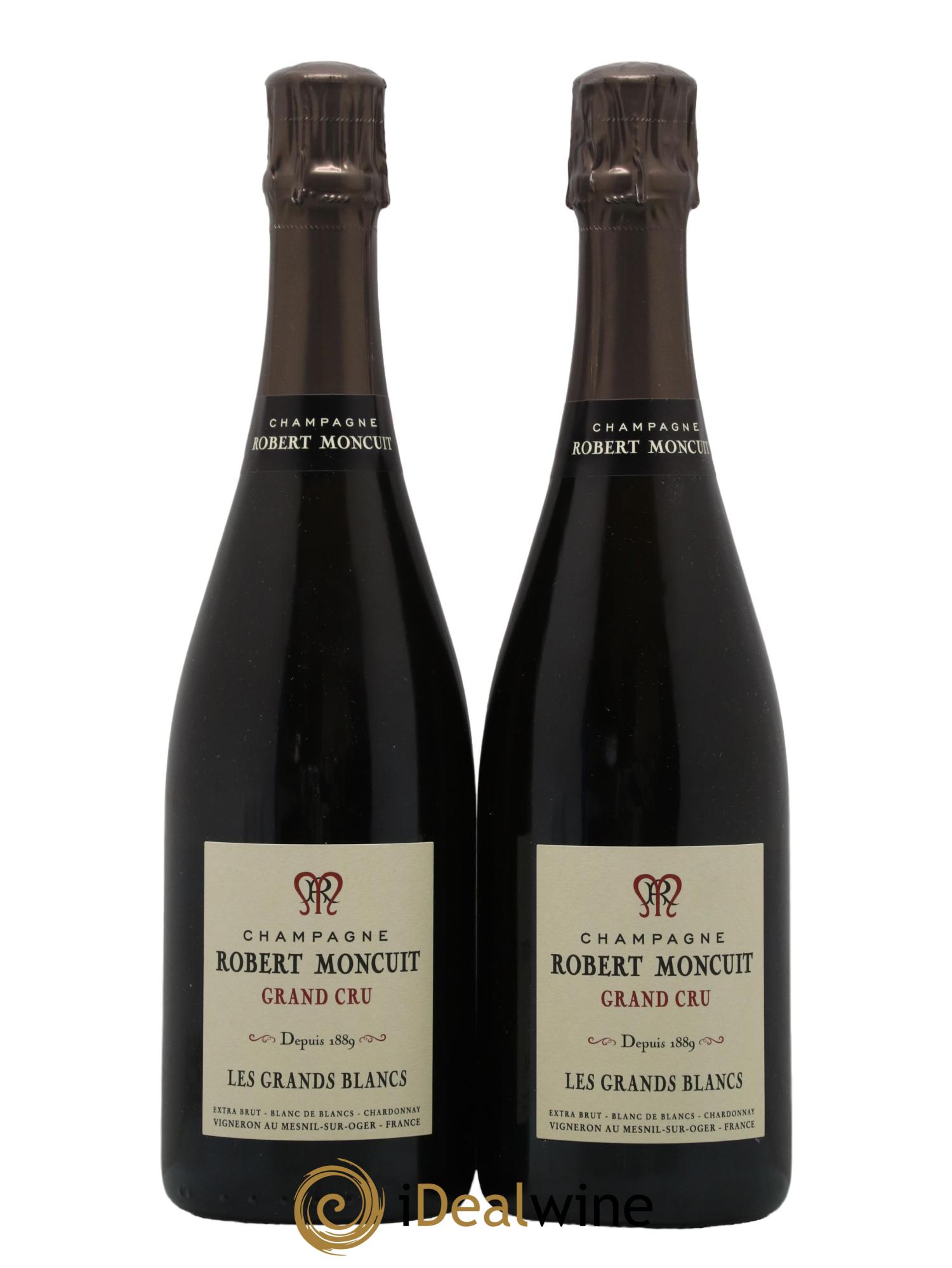 Les Grands Blancs Grand Cru Extra-Brut Robert Moncuit - Lot de 2 bouteilles - 0