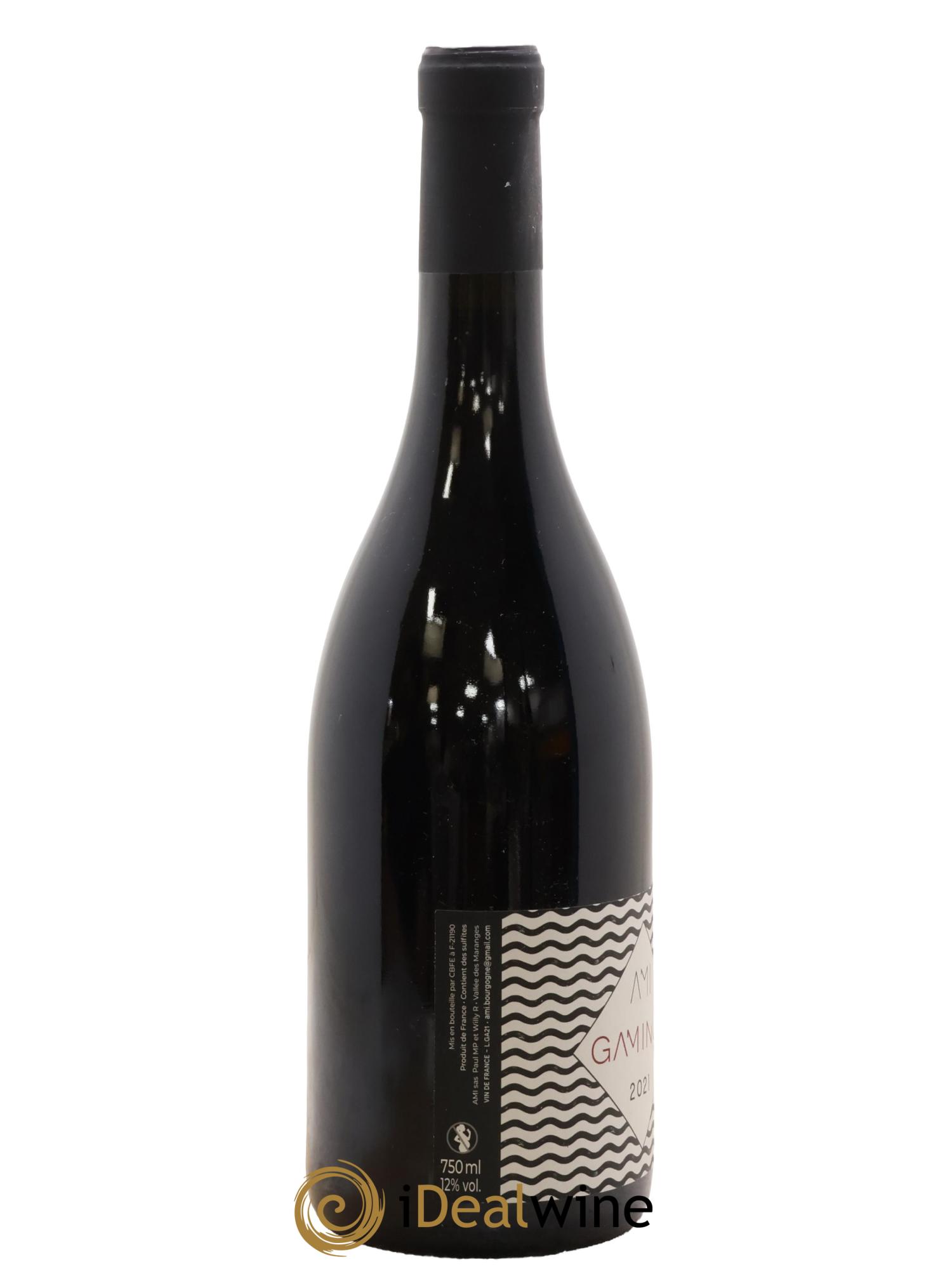 Vin de France Gaminot AMI (Willy Roulendes et Paul Perarnau) 2021 - Lot de 1 bouteille - 1