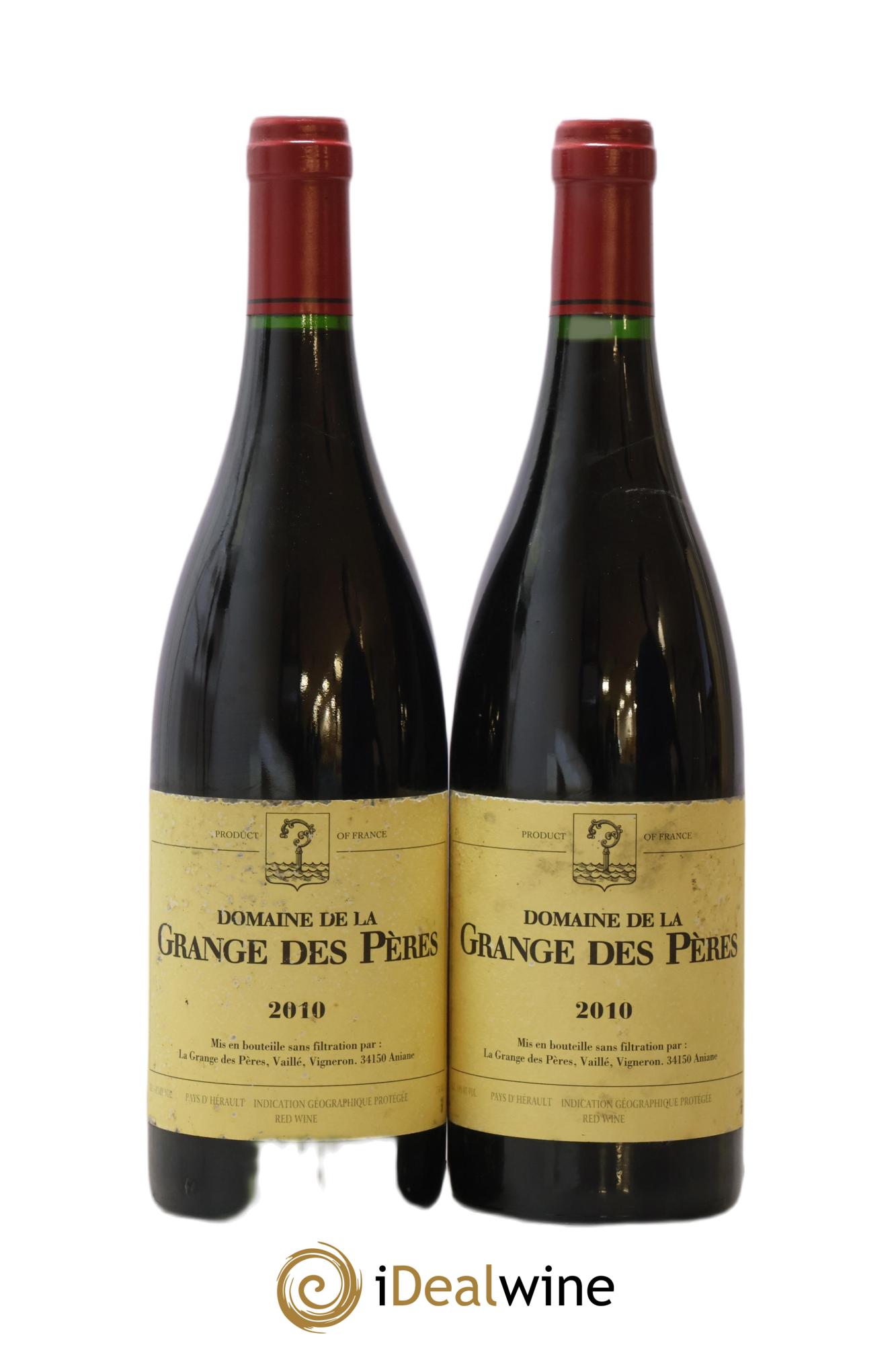 IGP Pays d'Hérault Grange des Pères Laurent Vaillé 2010 - Lot of 2 bottles - 0