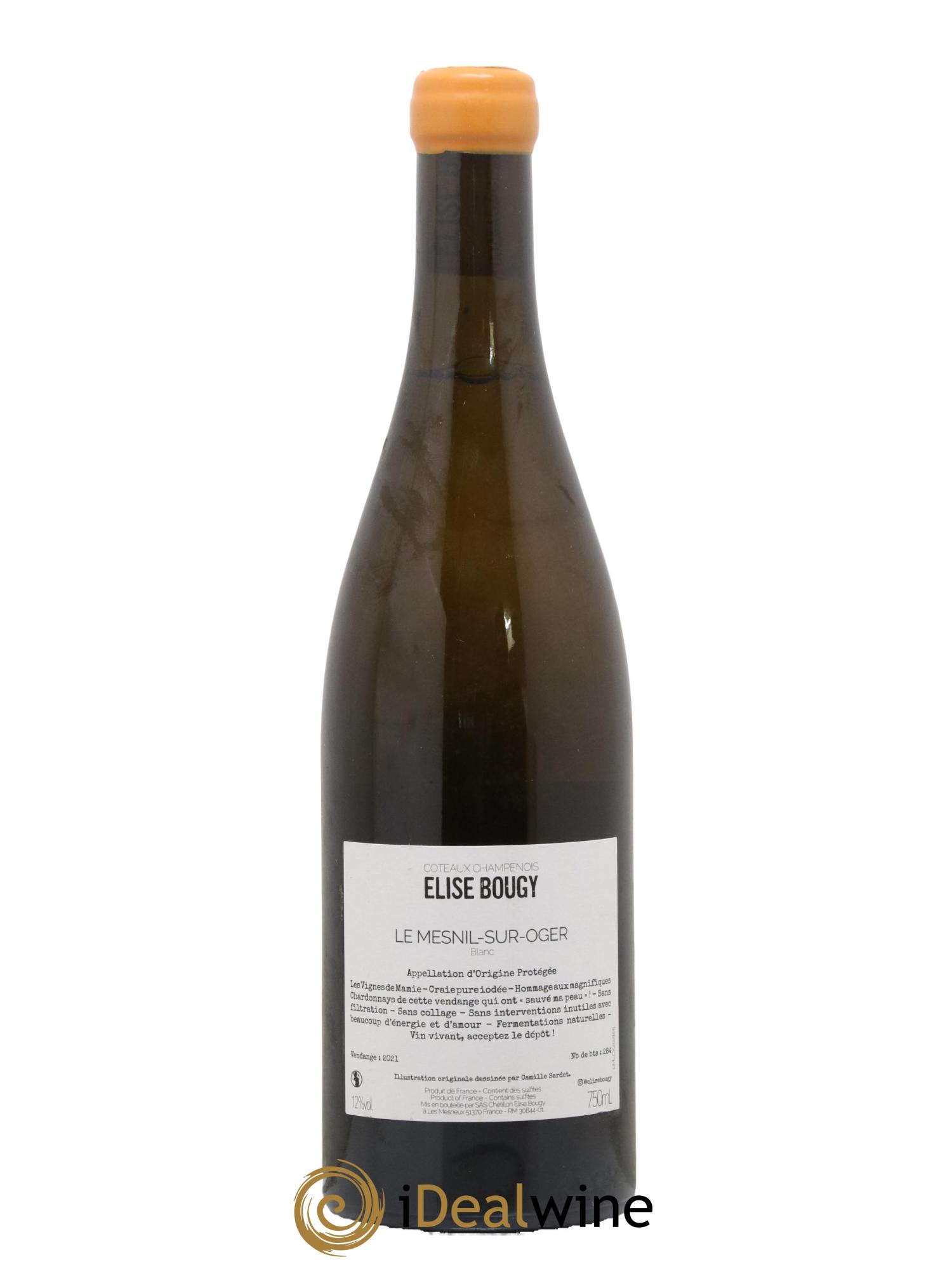 Coteaux Champenois Sauver ma peau Elise Bougy 2021 - Lot de 1 bouteille - 1