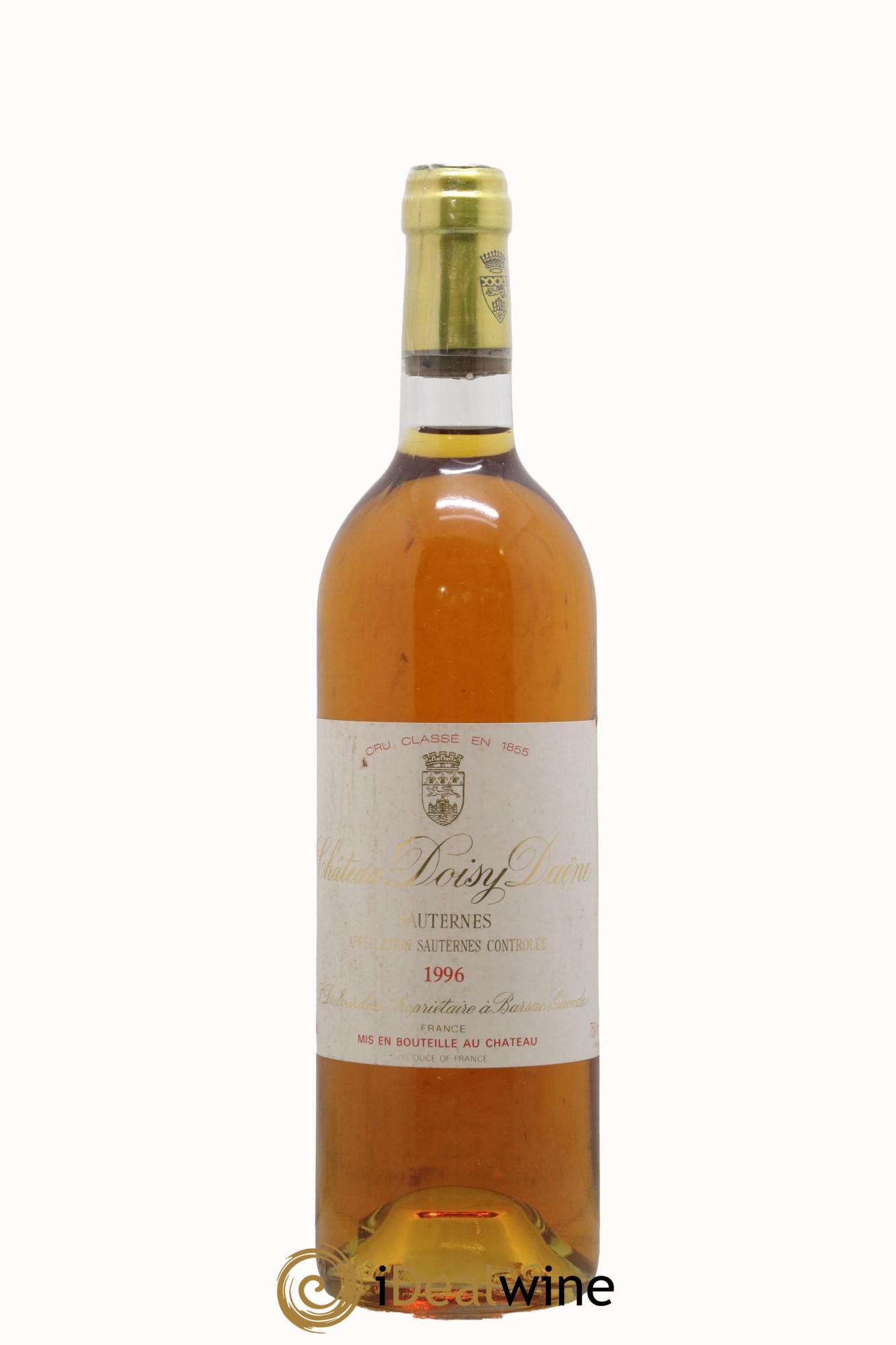 Château Doisy Daëne 2ème Grand Cru Classé 1996 - Lot de 1 bouteille - 0