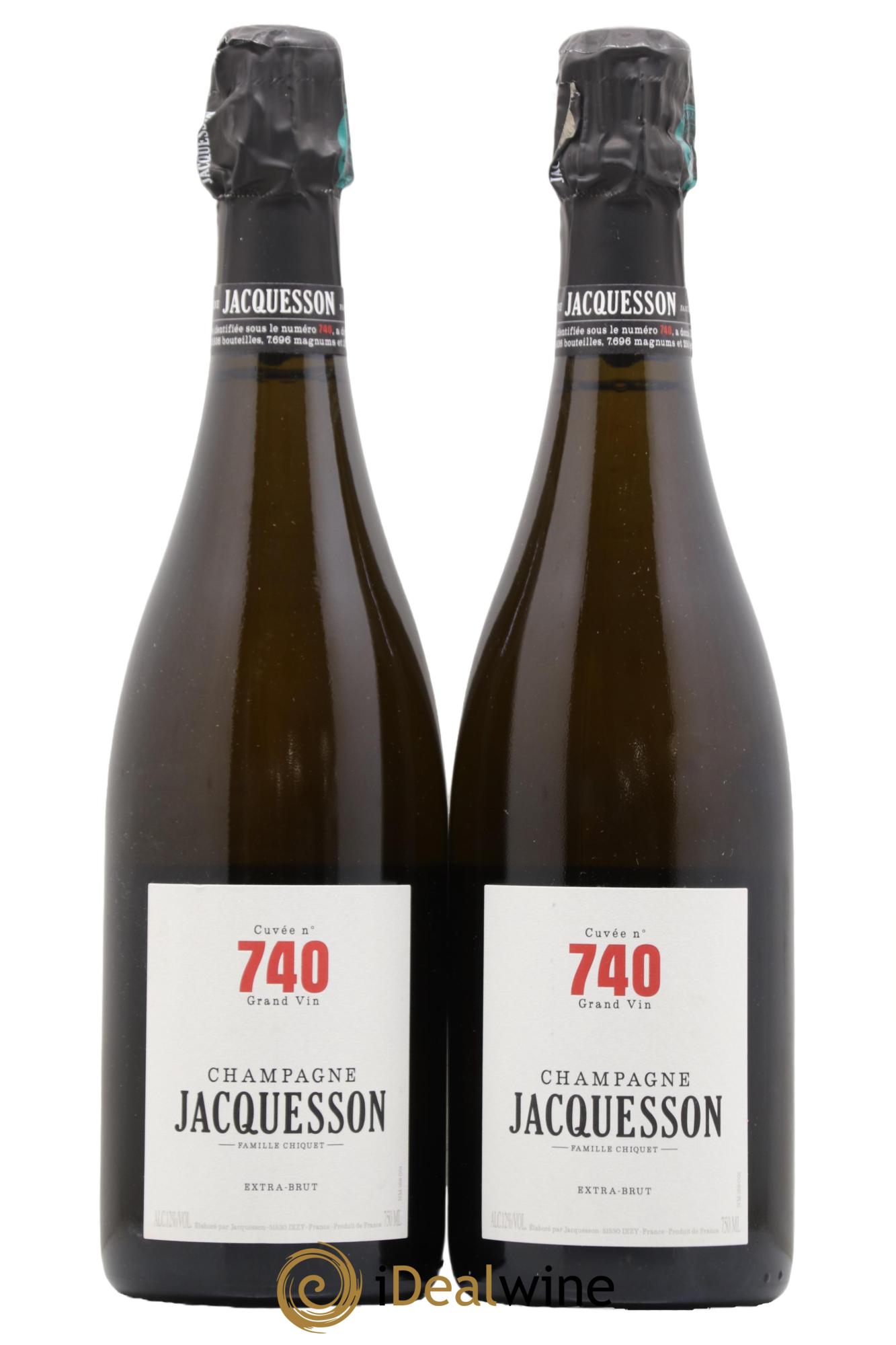 Cuvée 740 Extra-Brut Jacquesson - Lot de 2 bouteilles - 0
