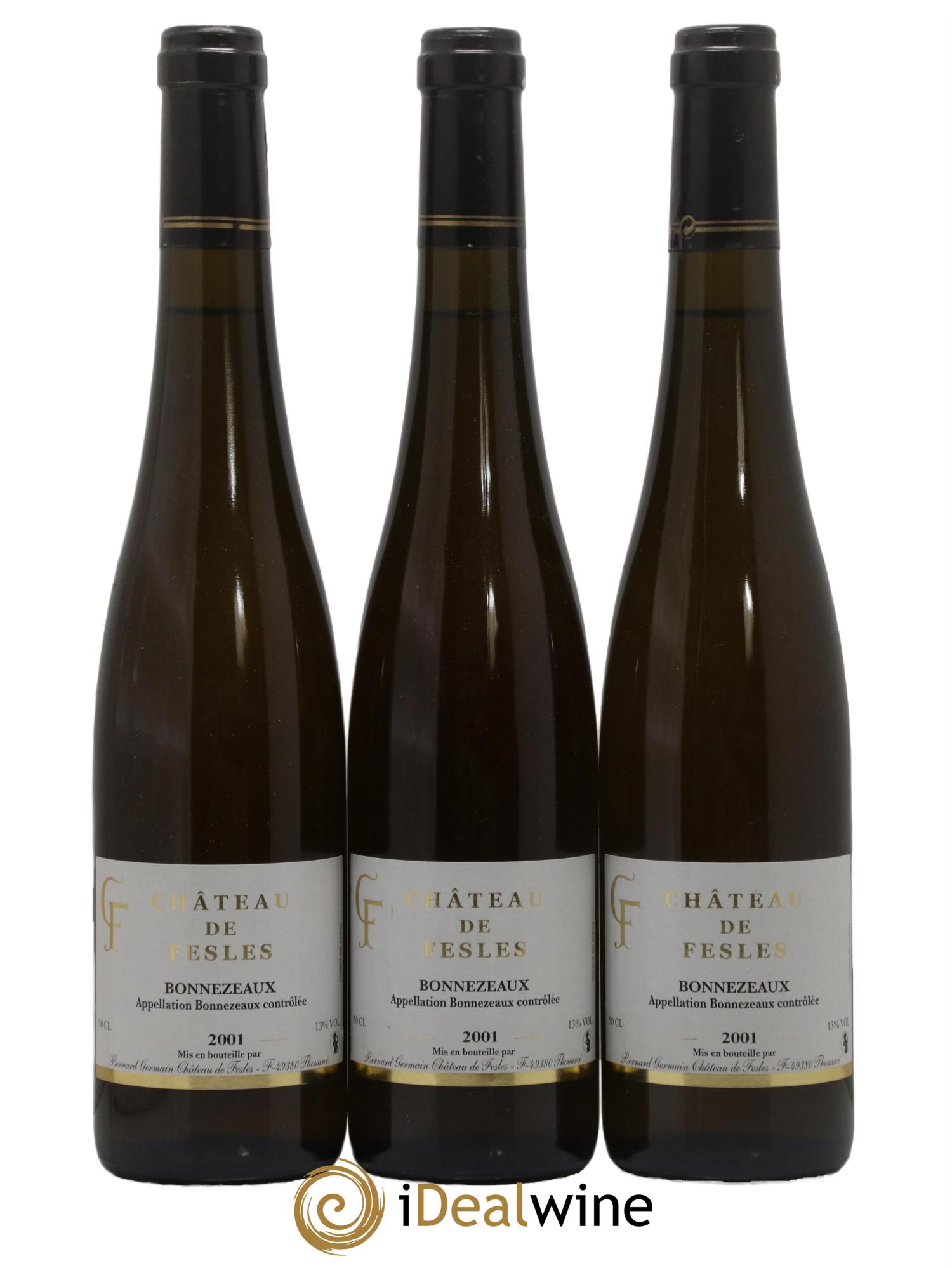 Bonnezeaux Château de Fesles 2001 - Lot de 3 format 50cls - 0