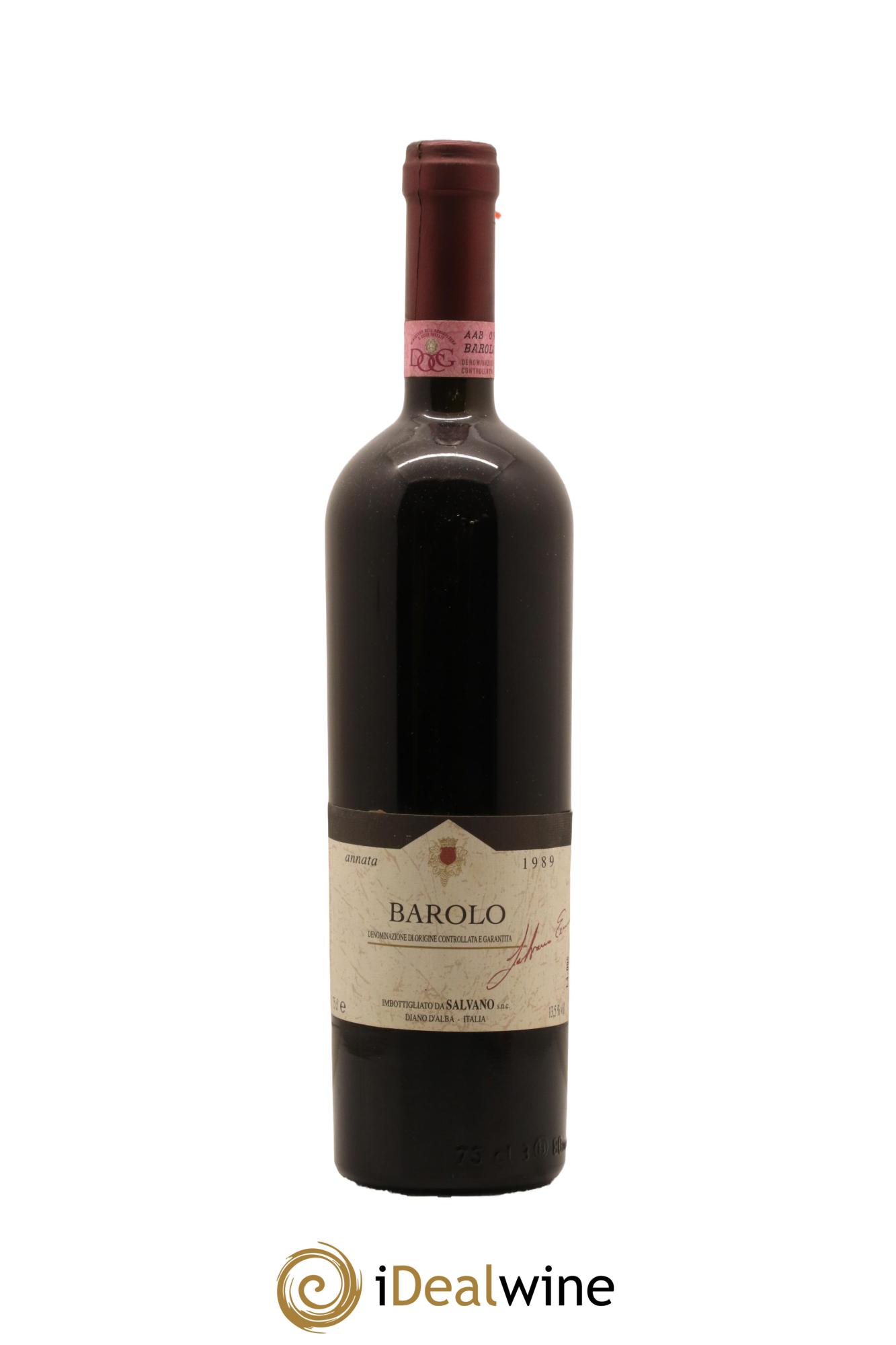 Barolo Salvano 1989 - Lot de 1 bouteille - 0