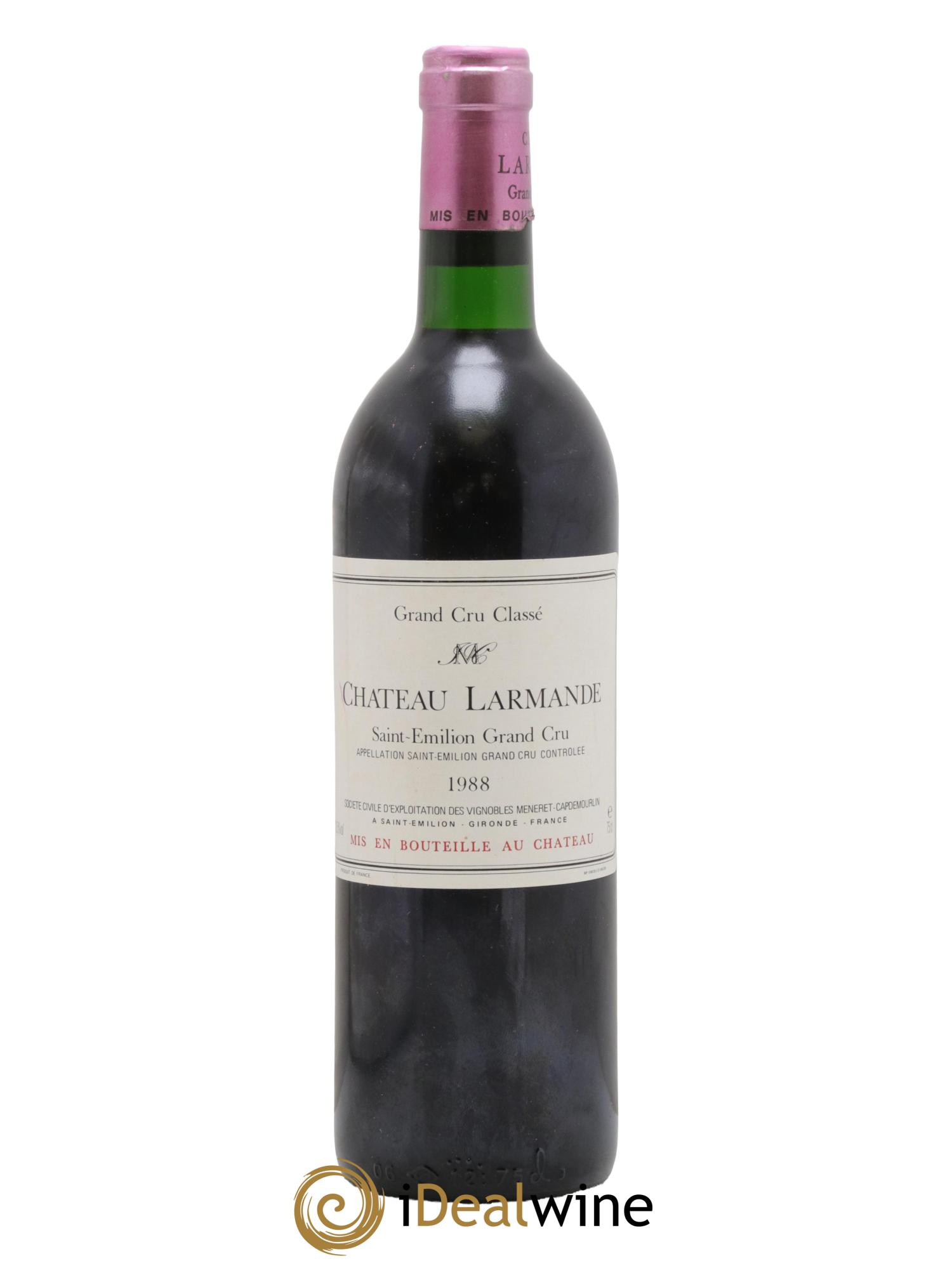 Château Larmande Grand Cru Classé 1988 - Lot of 1 bottle - 0