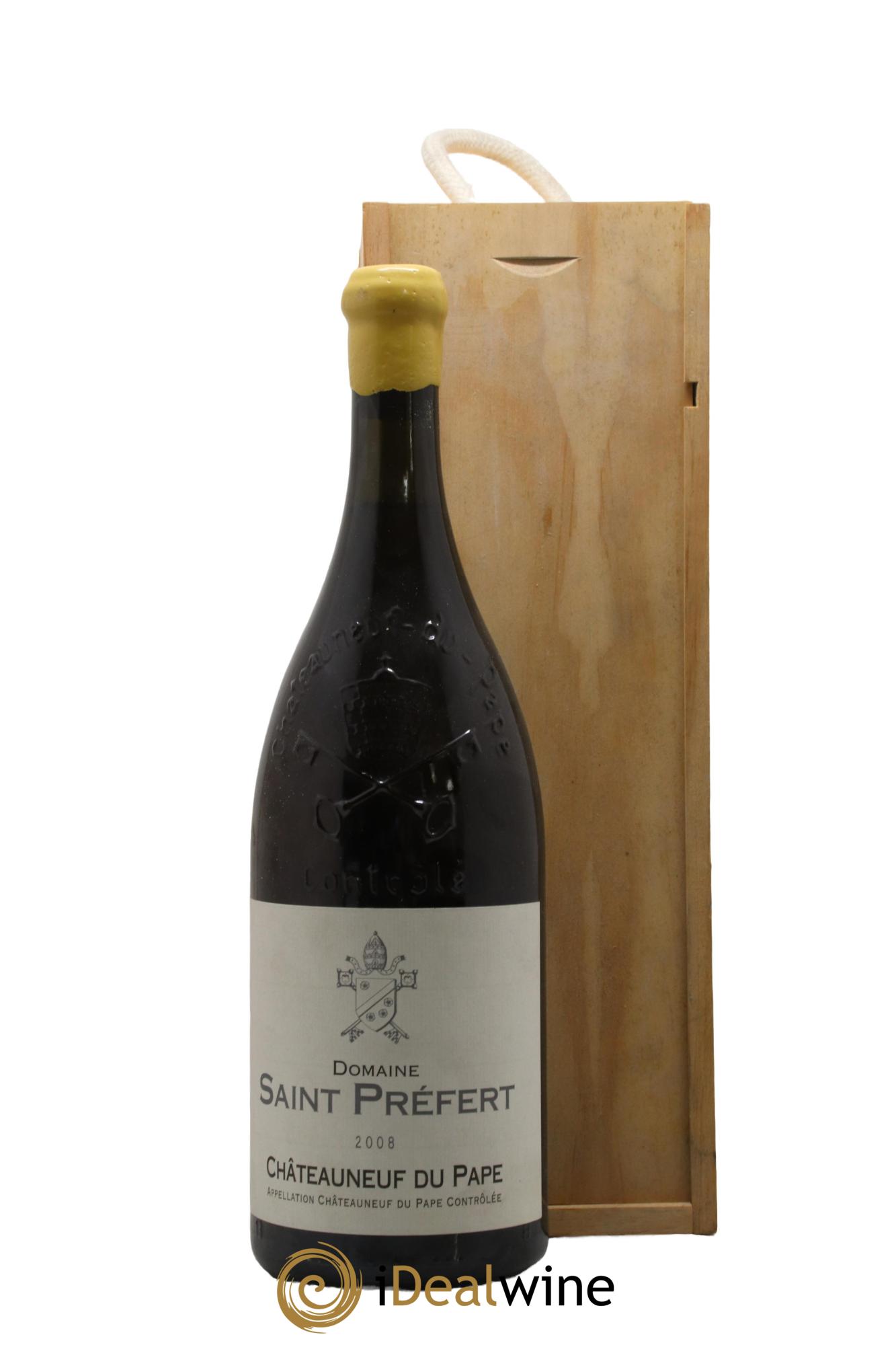 Châteauneuf-du-Pape Domaine de Saint Préfert 2008 - Lot of 1 magnum - 0