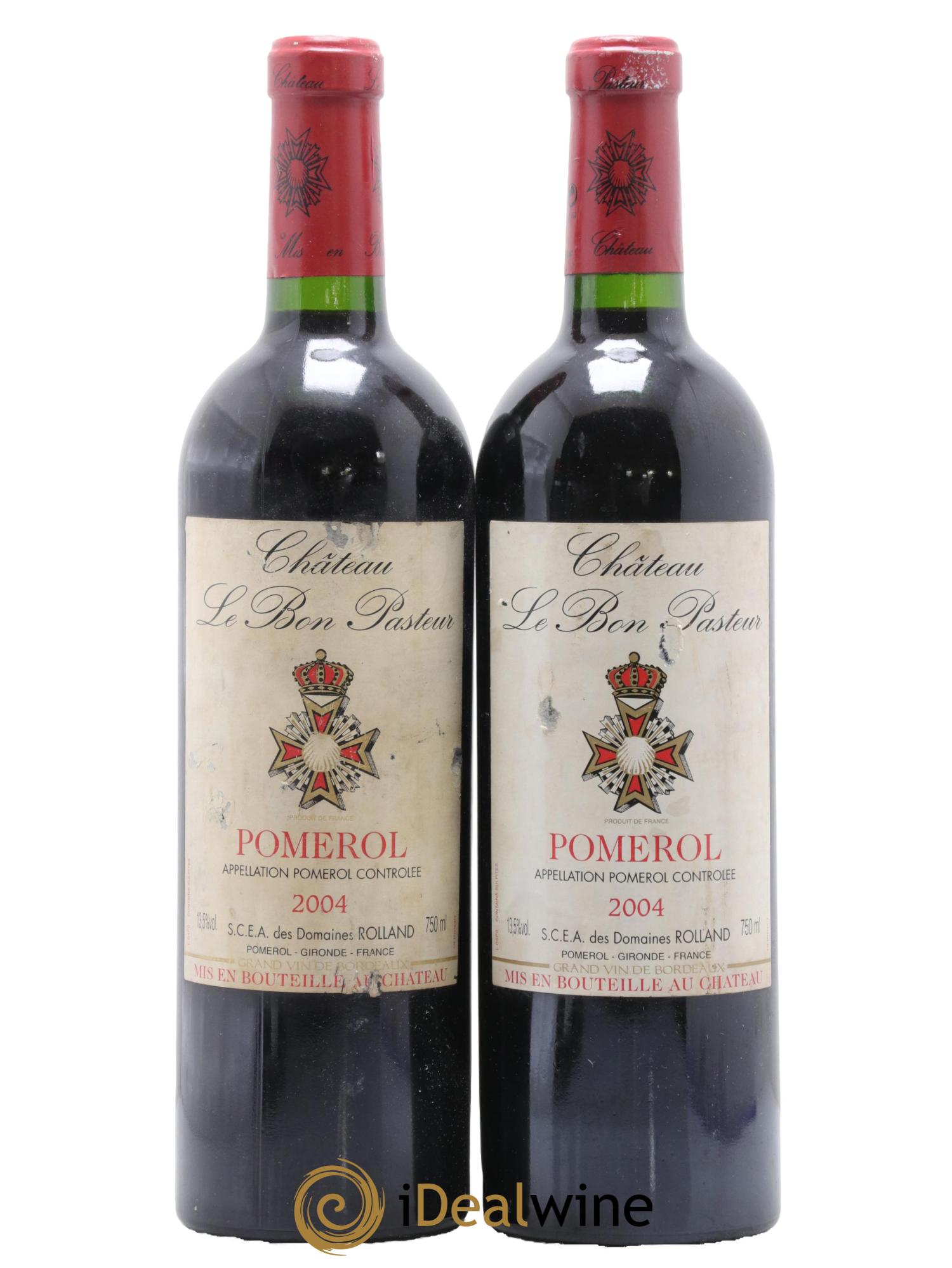Château le Bon Pasteur 2004 - Lot de 2 bouteilles - 0